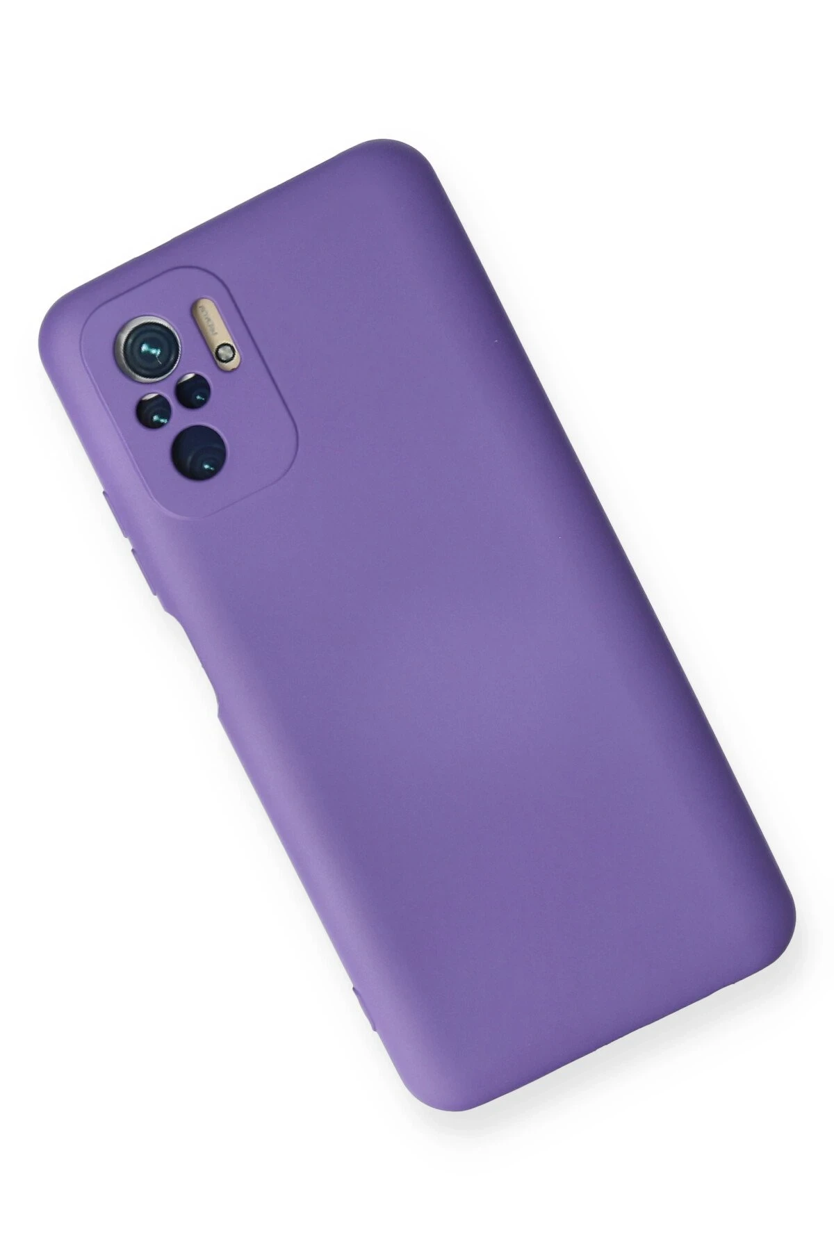 Newface Xiaomi Redmi Note 10 Kılıf Nano içi Kadife Silikon - Mor