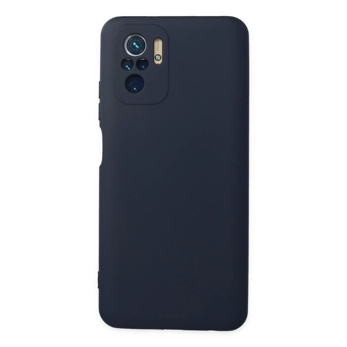 Newface Xiaomi Redmi Note 10 Kılıf Nano içi Kadife Silikon - Lacivert
