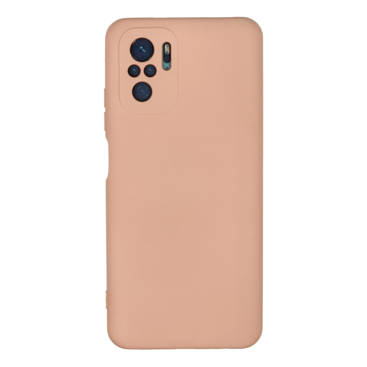 Newface Xiaomi Redmi Note 10 Kılıf Nano içi Kadife Silikon - Pudra
