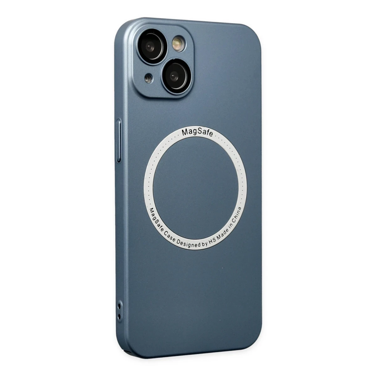 Newface Apple iPhone 14 Plus Kılıf Jack Magneticsafe Lens Silikon - Sierra Blue