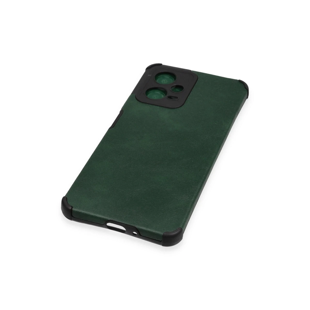 Newface Xiaomi Redmi Note 12 5G Kılıf Loop Deri Silikon - Yeşil