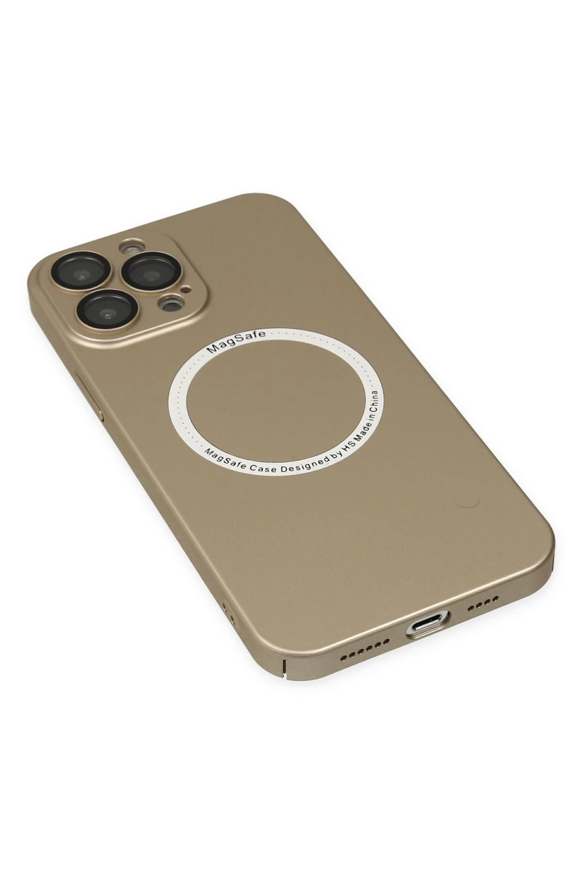 Newface iPhone 14 Pro Kılıf Jack Magneticsafe Lens Silikon - Gold
