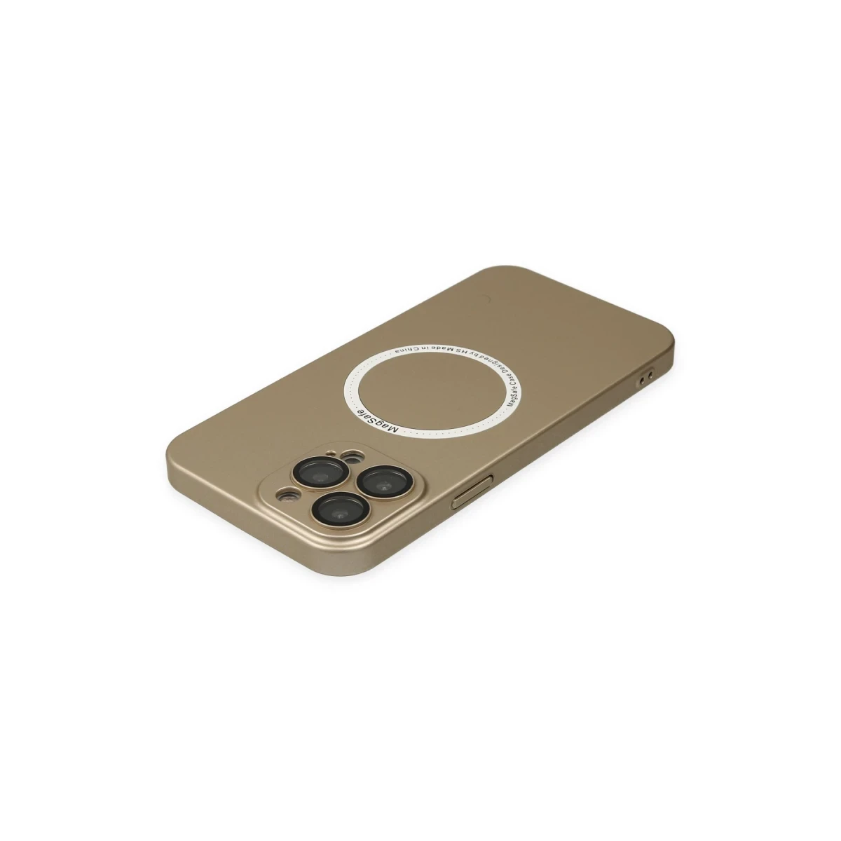 Newface Apple iPhone 14 Pro Kılıf Jack Magneticsafe Lens Silikon - Gold