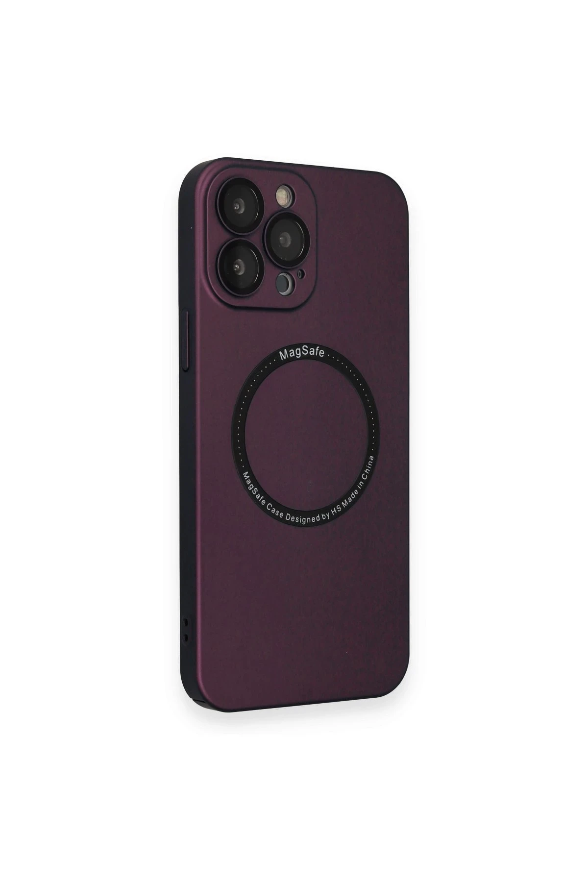 Newface iPhone 14 Pro Kılıf Jack Magneticsafe Lens Silikon - Mürdüm
