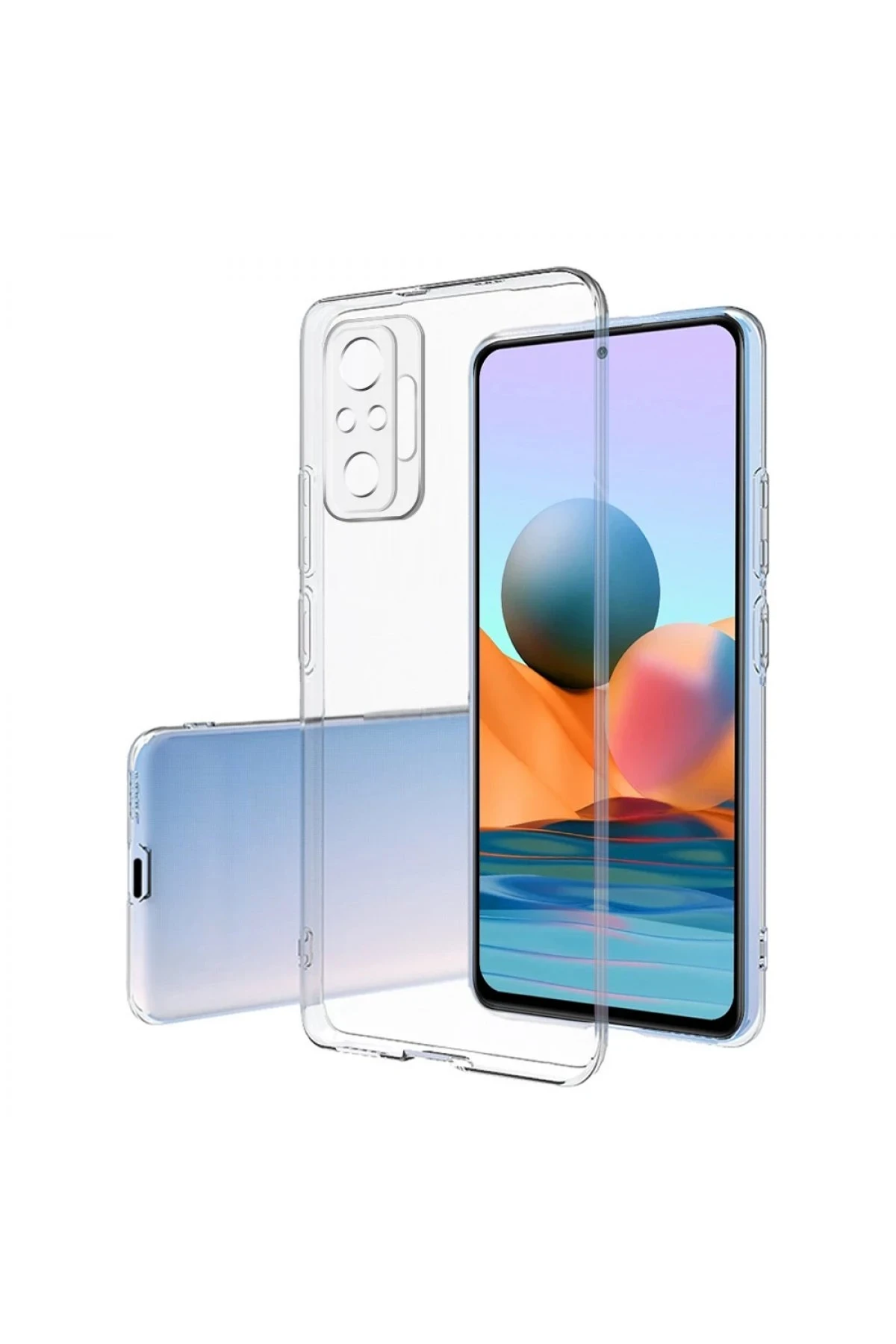 Newface Xiaomi Redmi Note 10 Pro Kılıf Lüx Şeffaf Silikon