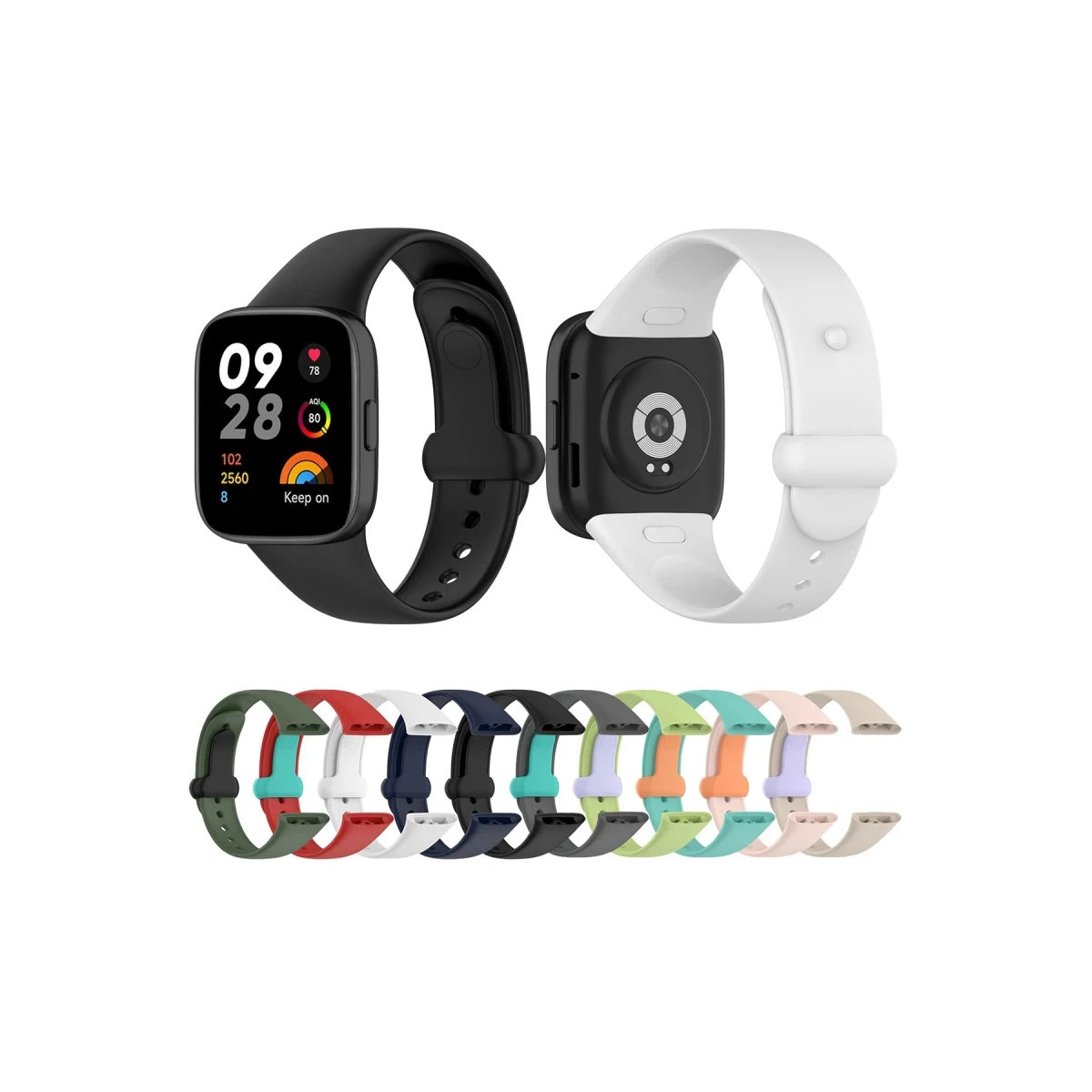 Newface Xiaomi Redmi Watch 3 Origin Silikon Kordon - Siyah — görsel 9