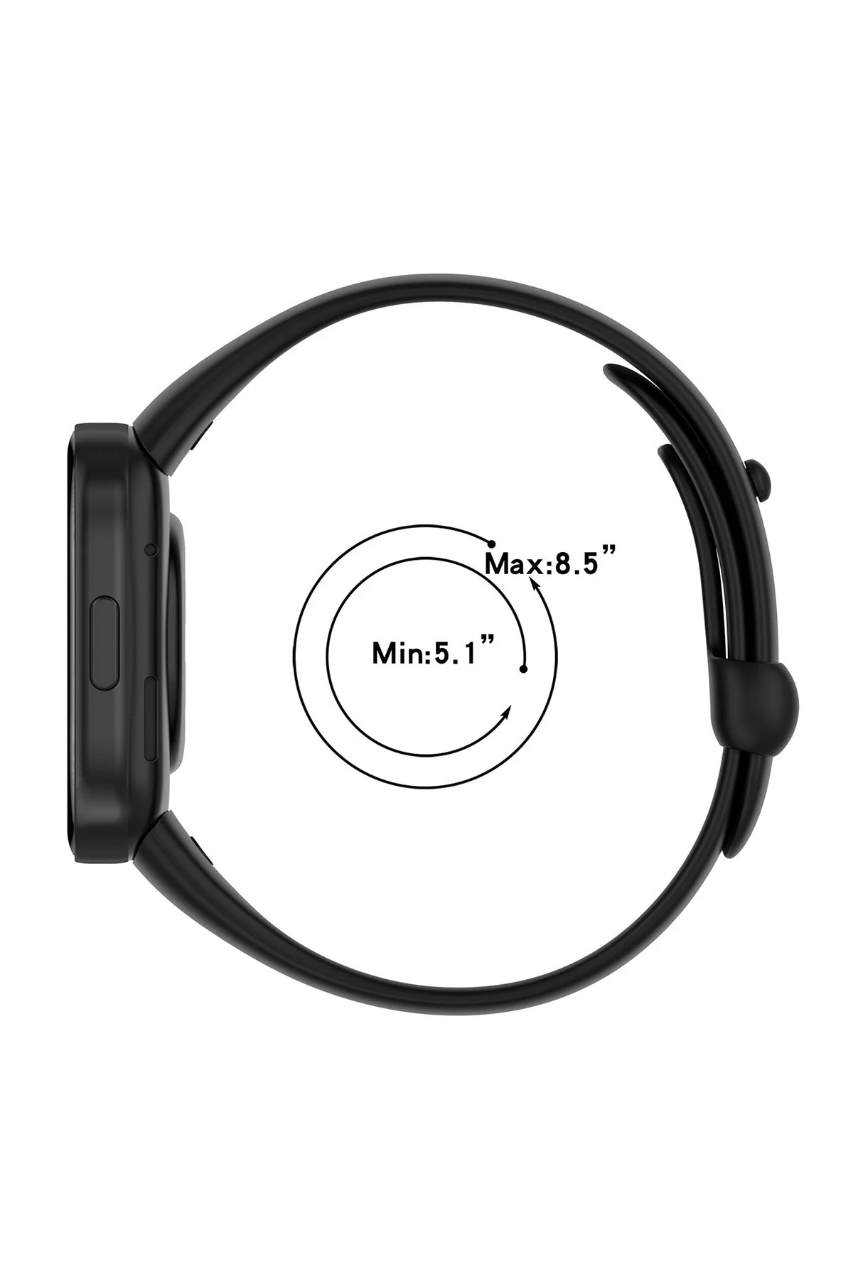 Newface Xiaomi Redmi Watch 3 Origin Silikon Kordon - Siyah — görsel 6