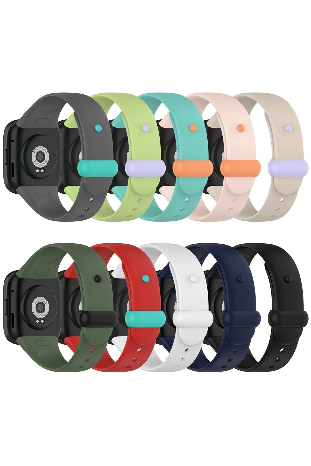 Newface Xiaomi Redmi Watch 3 Origin Silikon Kordon - Koyu Yeşil