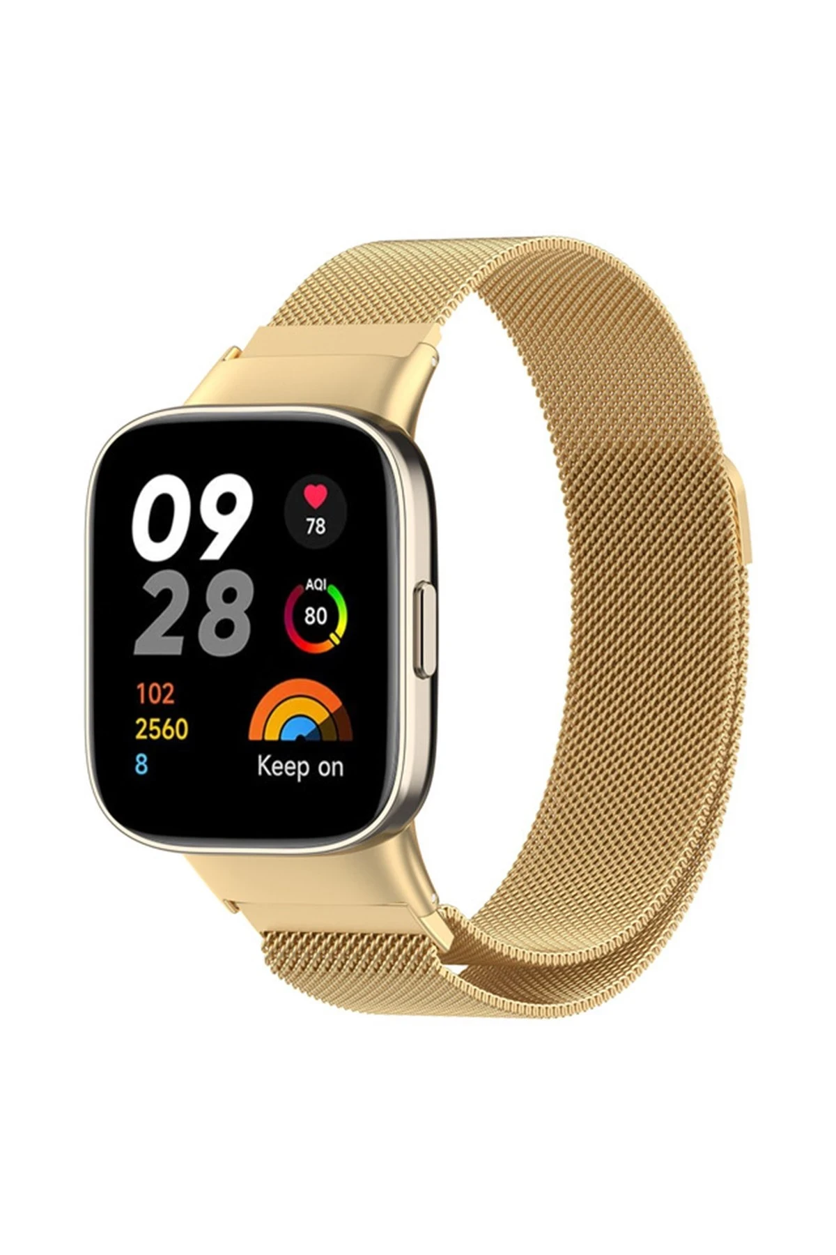 Newface Xiaomi Redmi Watch 3 Metal Mıknatıslı Kordon - Gold