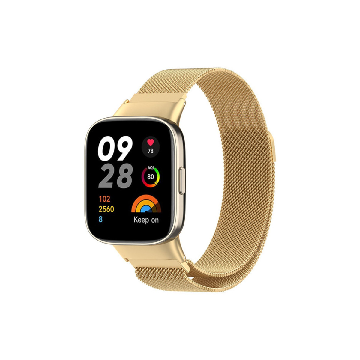Newface Xiaomi Redmi Watch 3 Metal Mıknatıslı Kordon - Gold — görsel 3