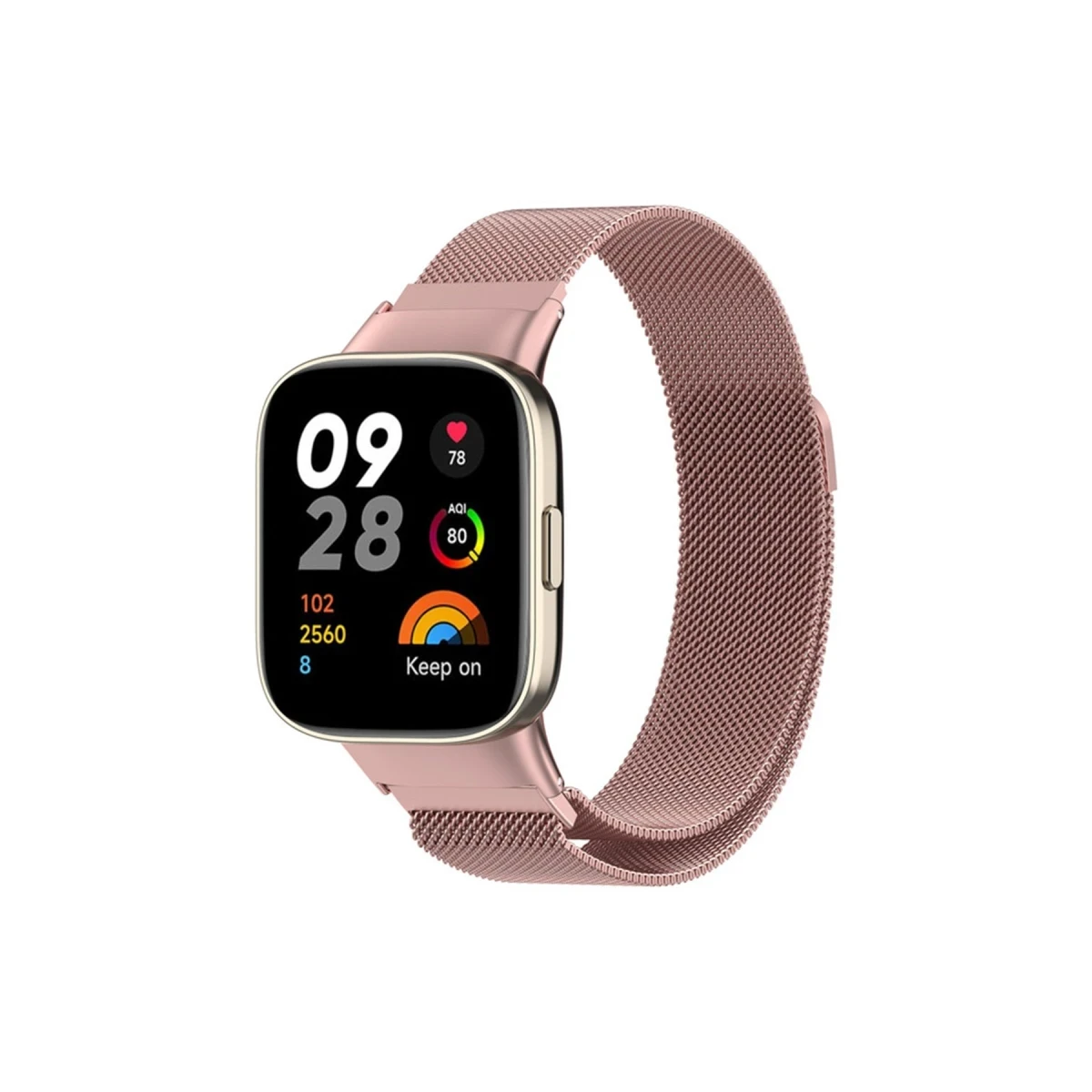 Newface Xiaomi Redmi Watch 3 Metal Mıknatıslı Kordon - Rose