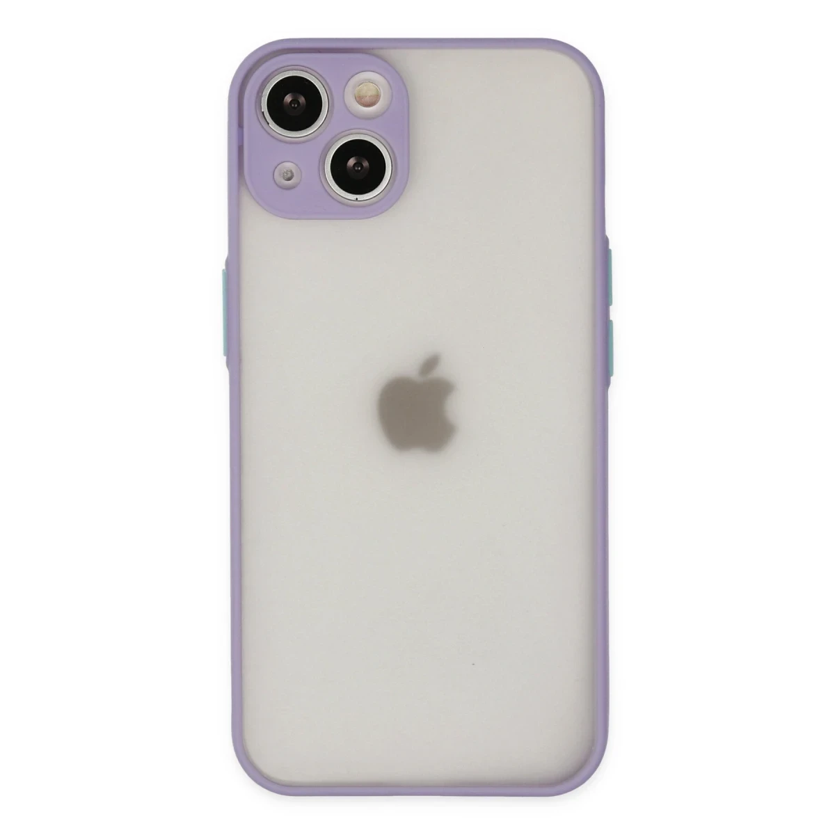 Newface Apple iPhone 14 Kılıf Montreal Silikon Kapak - Mor