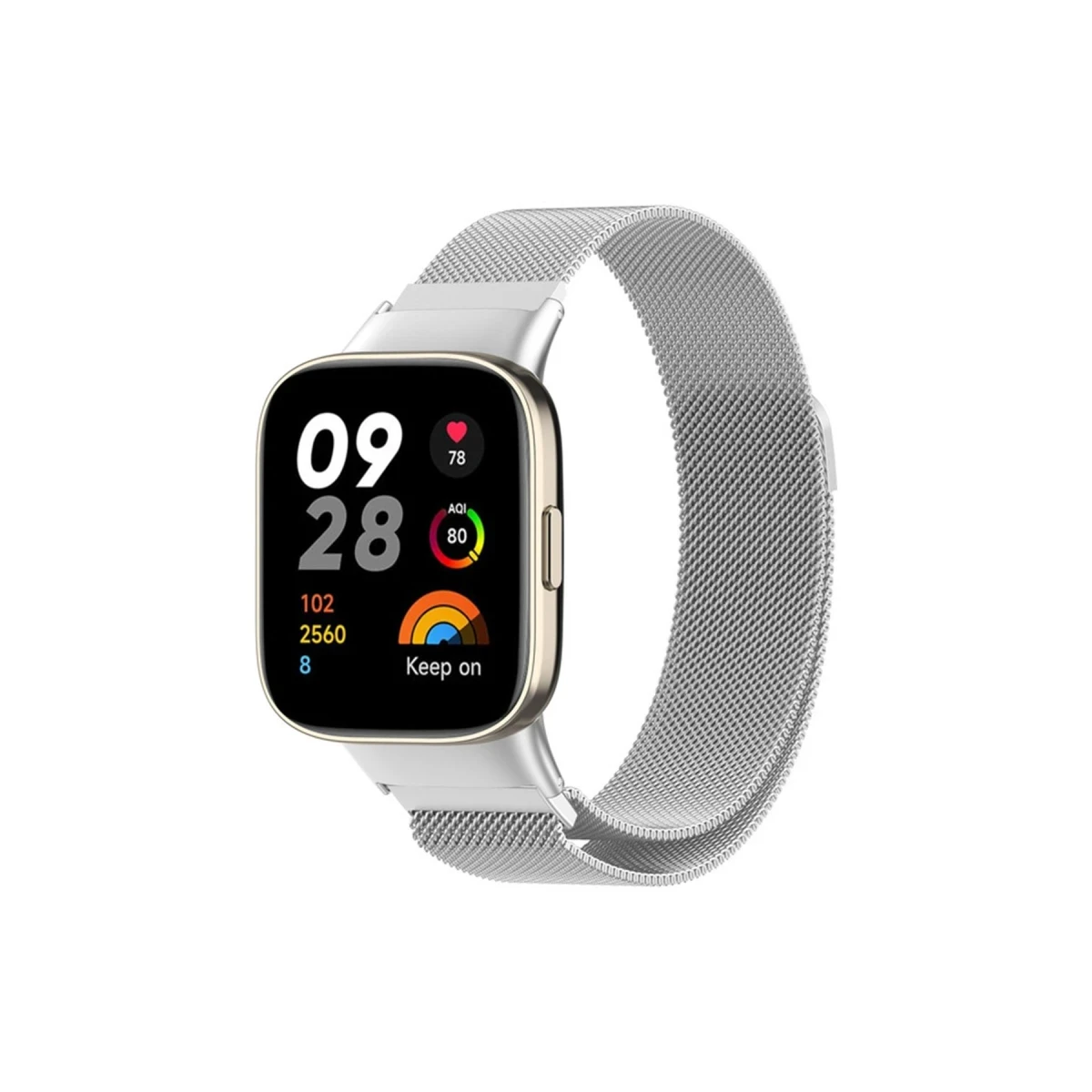 Newface Xiaomi Redmi Watch 3 Metal Mıknatıslı Kordon - Gümüş