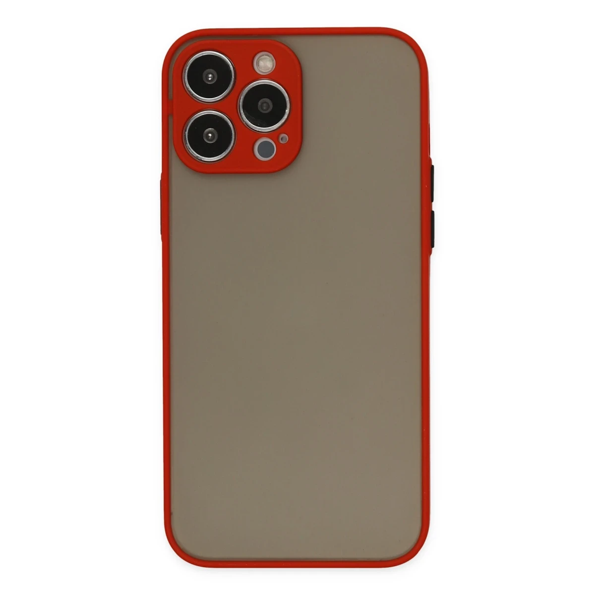 Apple iPhone 14 Pro Kılıf Montreal Silikon Kapak - Kırmızı