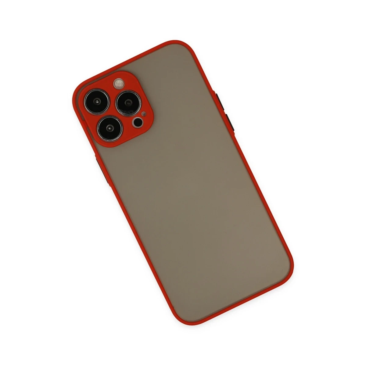 Apple iPhone 14 Pro Kılıf Montreal Silikon Kapak - Kırmızı