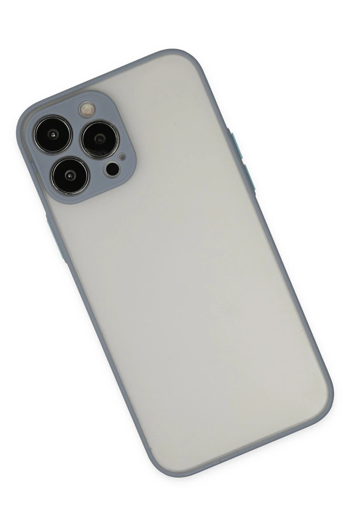Newface iPhone 14 Pro Kılıf Montreal Silikon Kapak - Gri