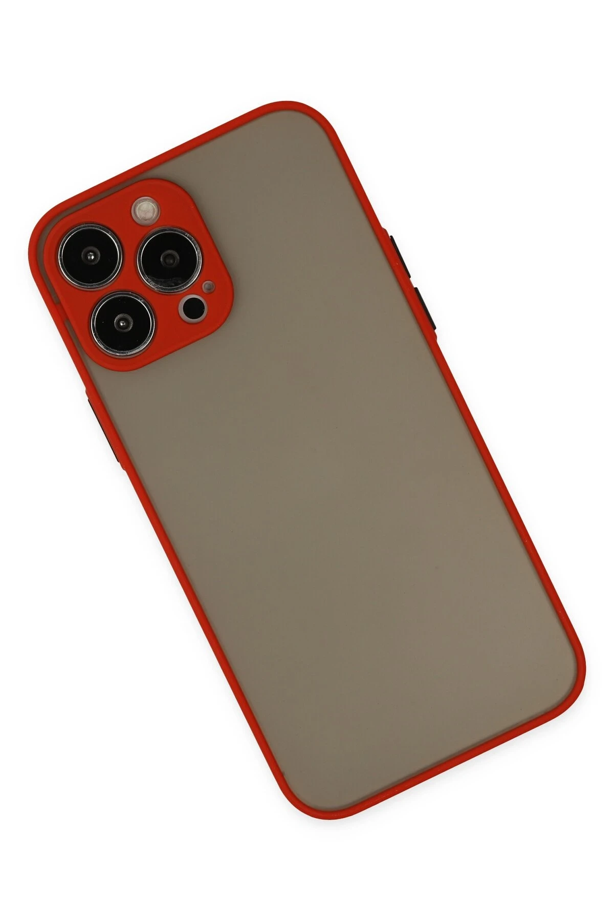 Newface iPhone 14 Pro Max Kılıf Montreal Silikon Kapak - Kırmızı