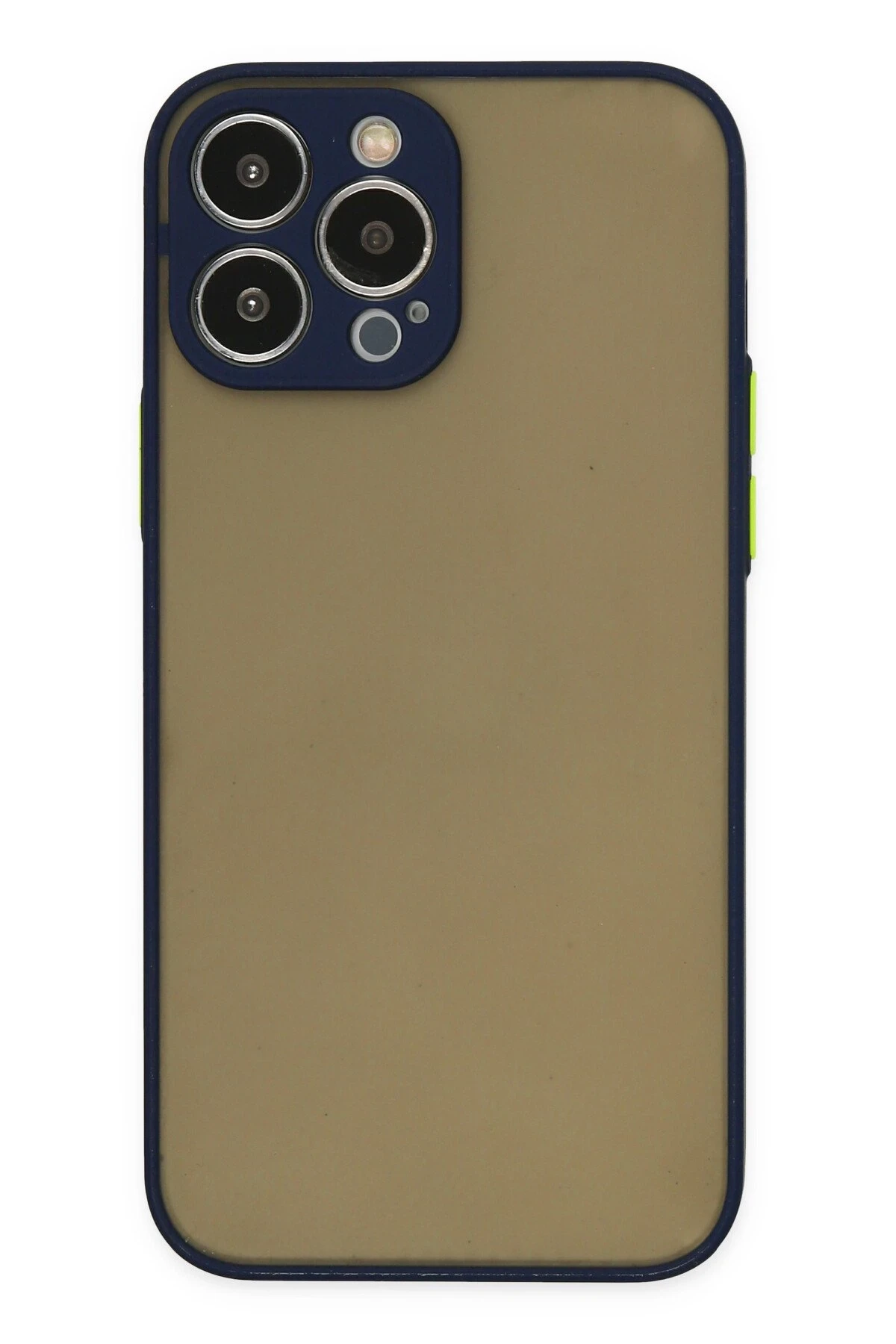 Newface iPhone 14 Pro Max Kılıf Montreal Silikon Kapak - Lacivert