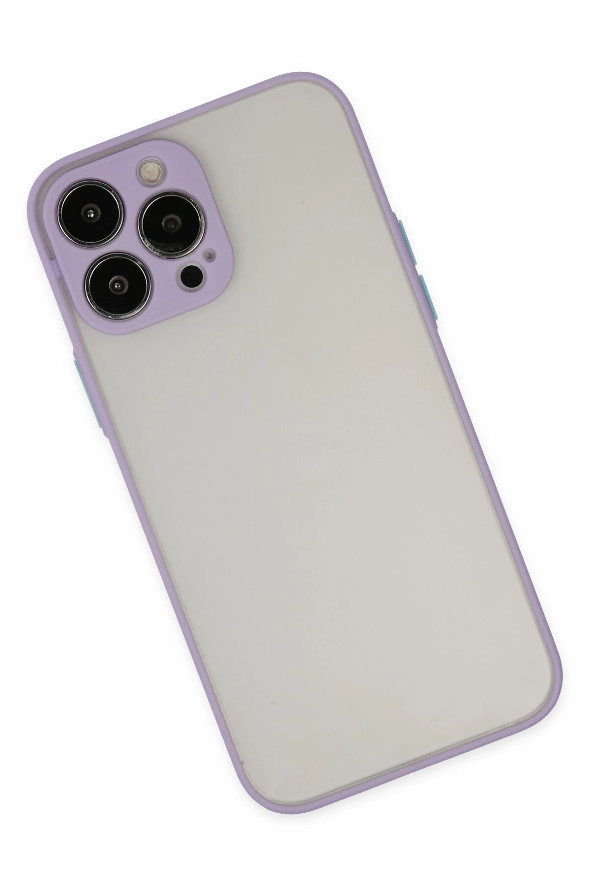Newface iPhone 14 Pro Max Kılıf Montreal Silikon Kapak - Mor