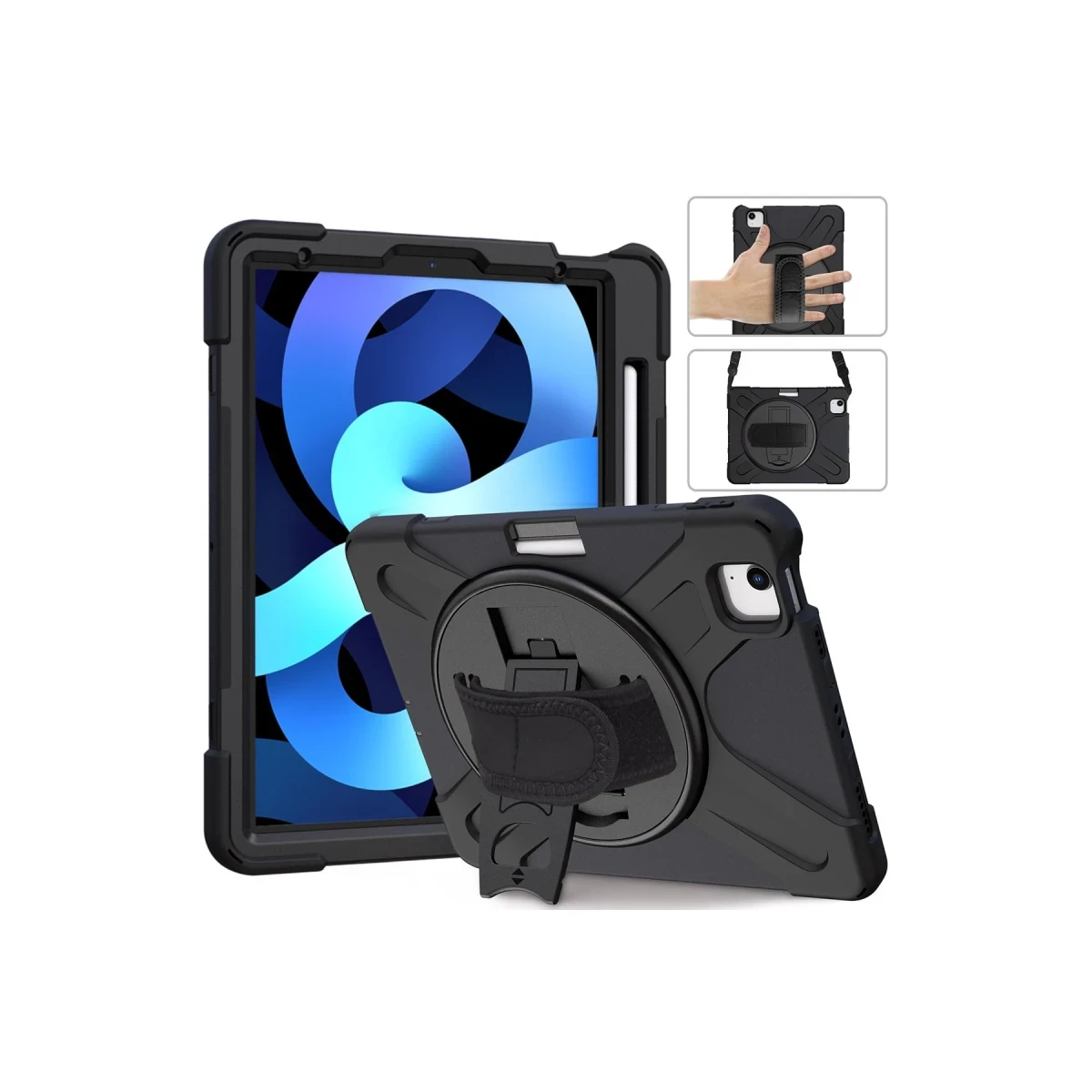 Newface Apple iPad 2022 10.9 (10.nesil) Kılıf Amazing Tablet Kapak - Siyah — görsel 7