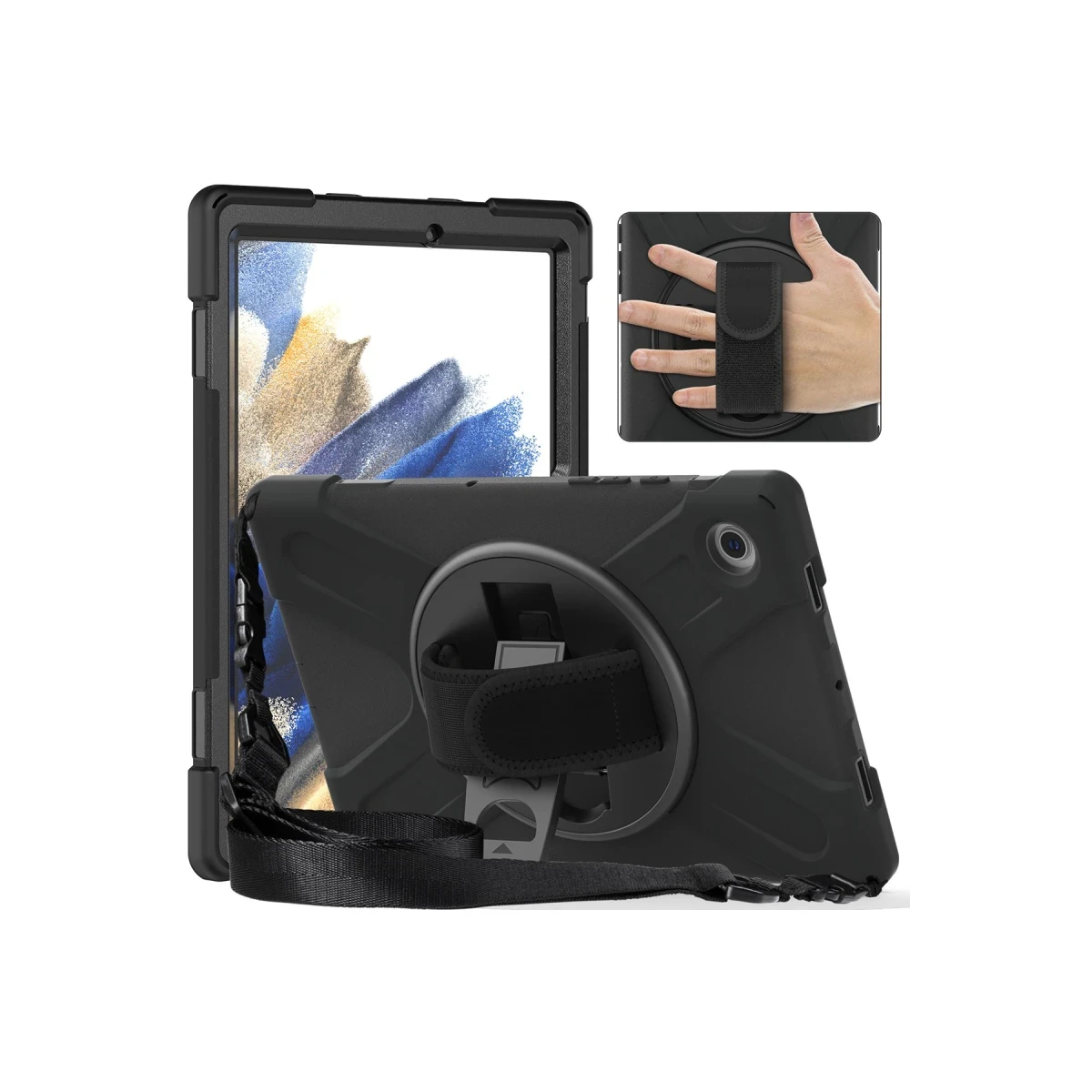 Newface Lenovo M10 HD X306F Kılıf Amazing Tablet Kapak - Siyah — görsel 8