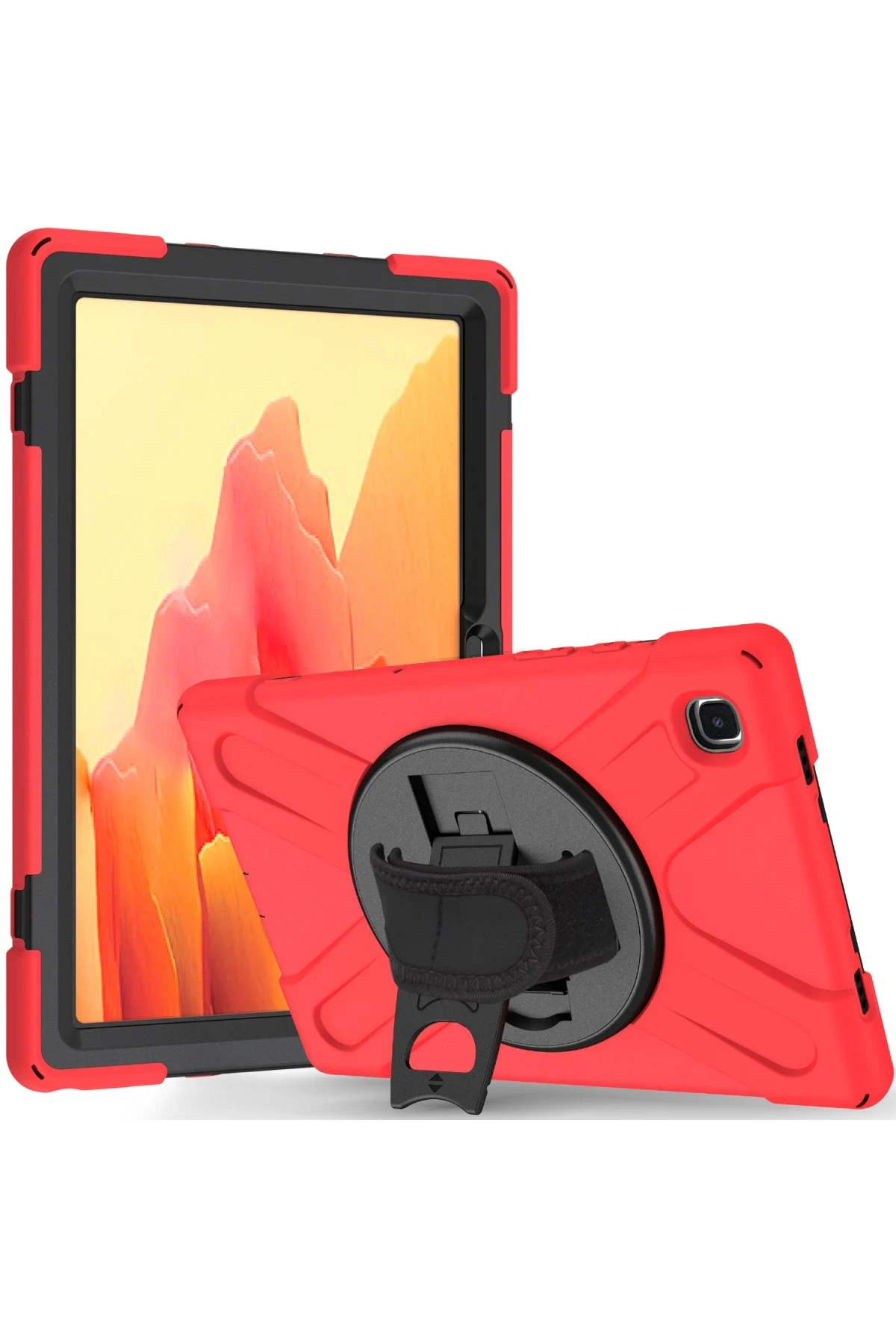 Newface Samsung Galaxy T220 Tab A7 Lite 8.7 Kılıf Amazing Tablet Kapak - Kırmızı