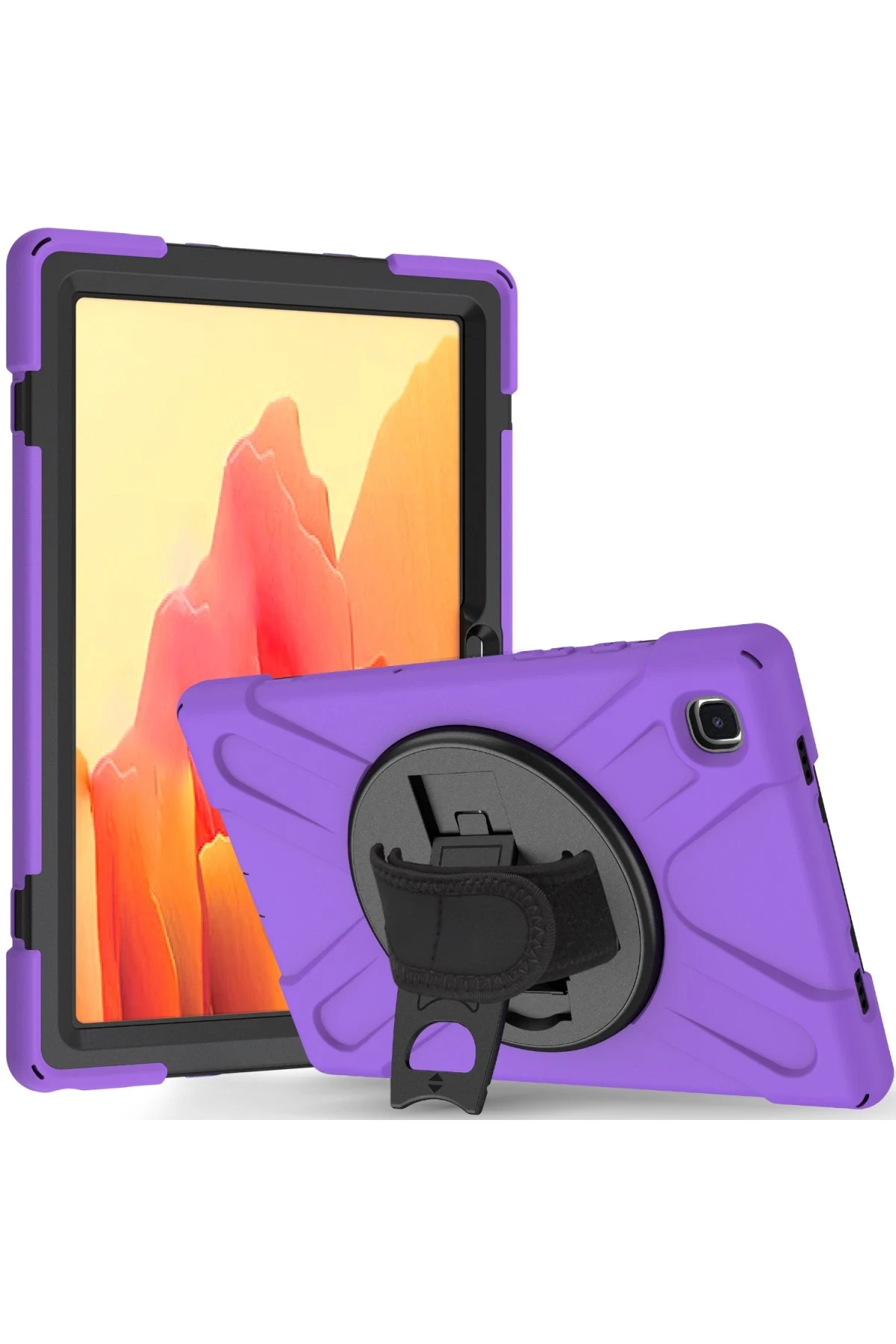 Newface Samsung Galaxy T220 Tab A7 Lite 8.7 Kılıf Amazing Tablet Kapak - Mor