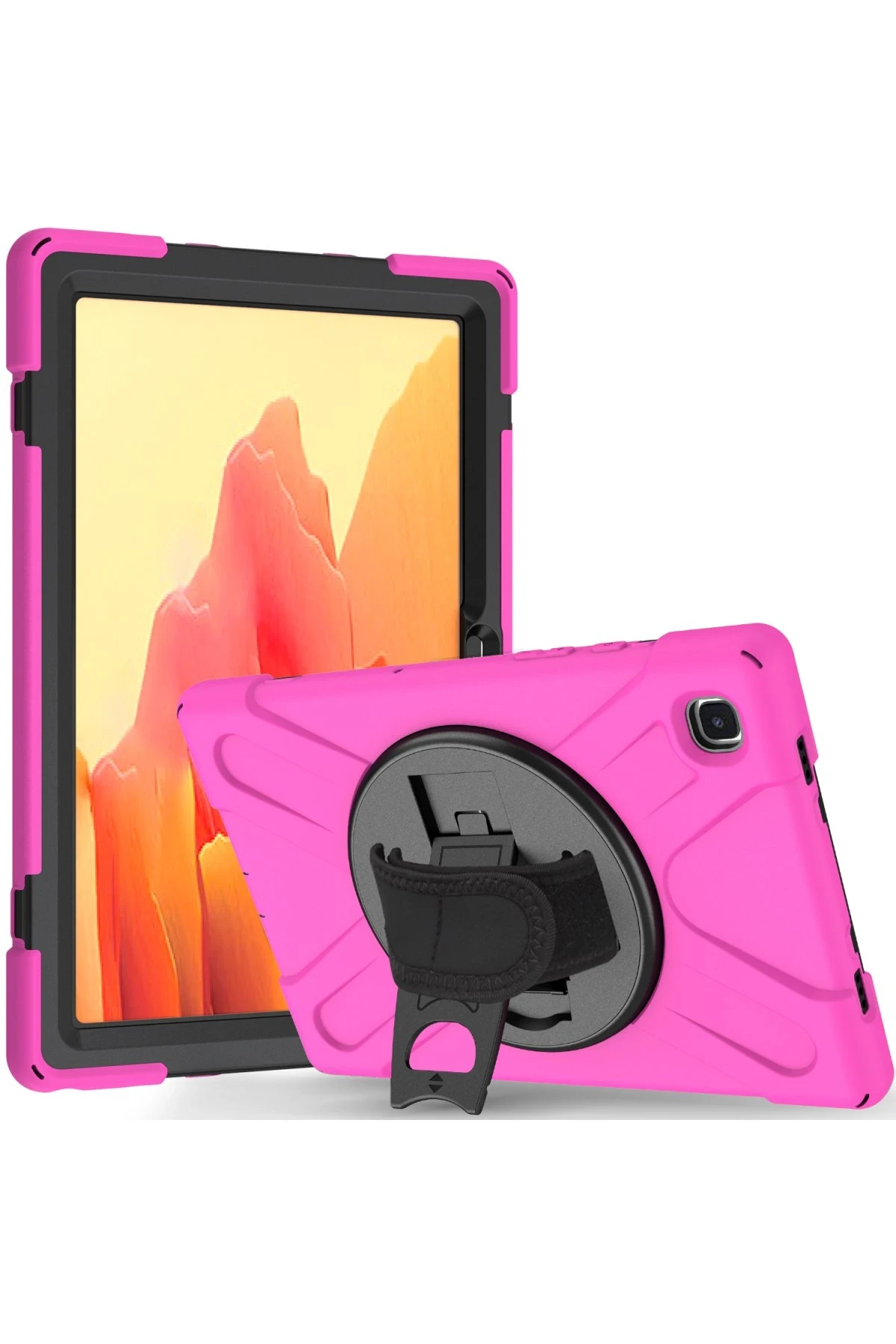 Newface Samsung Galaxy T220 Tab A7 Lite 8.7 Kılıf Amazing Tablet Kapak - Pembe