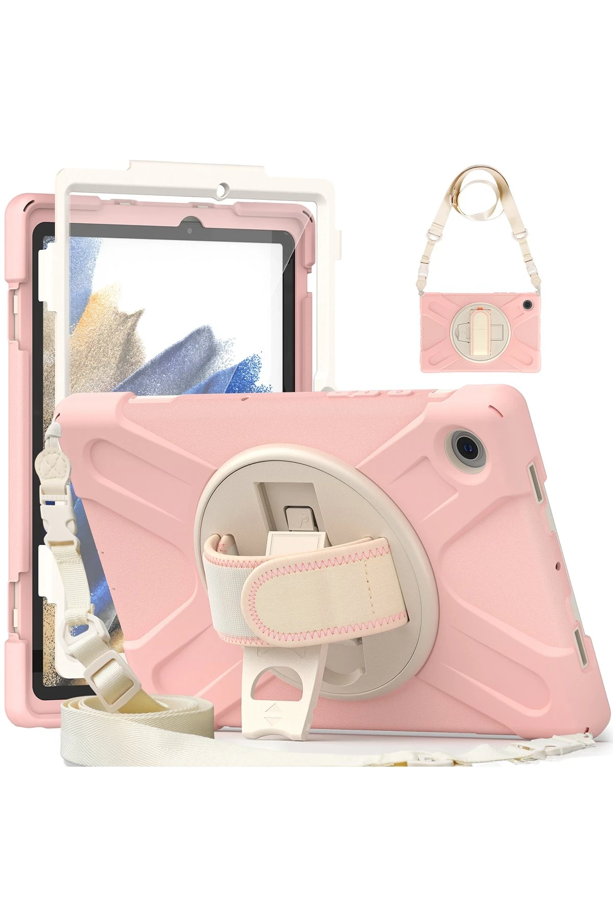 NEWFACE SAMSUNG GALAXY X200 TAB A8 10.5 KILIF AMAZING TABLET KAPAK - FUŞYA