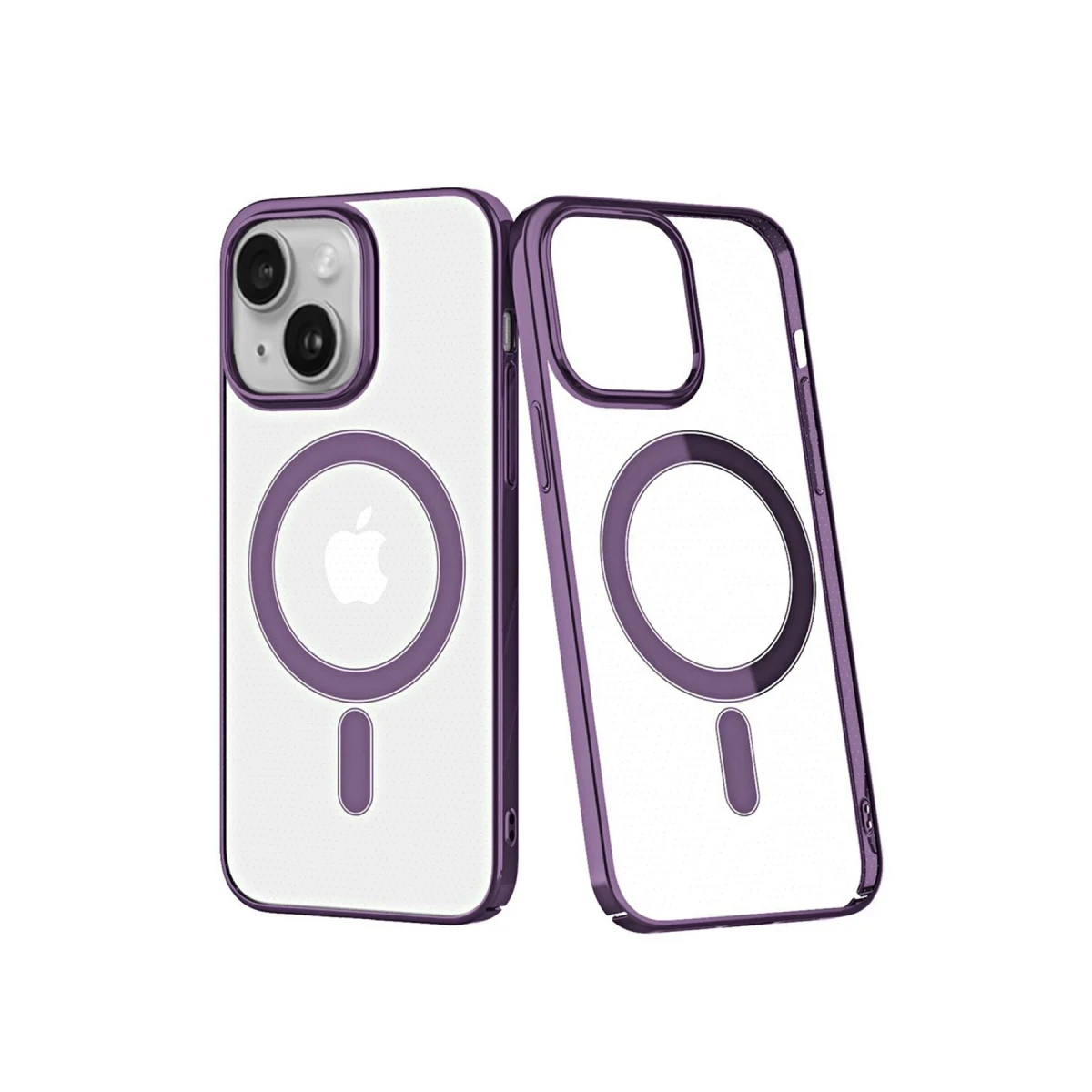 Newface Apple iPhone 14 Plus Kılıf Element Magneticsafe Sert Kapak - Mor