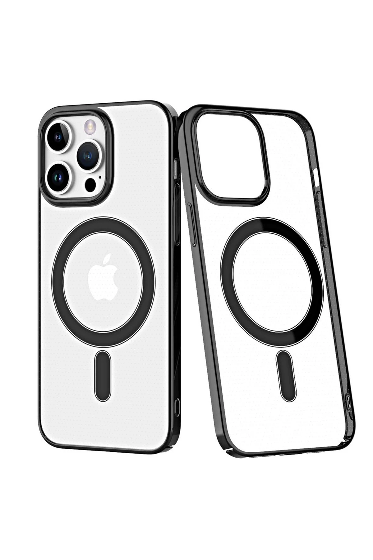 Newface Apple iPhone 14 Pro Max Kılıf Element Magneticsafe Sert Kapak - Siyah