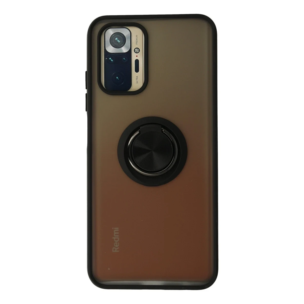Newface Xiaomi Redmi Note 10 Kılıf Montreal Yüzüklü Silikon Kapak - Siyah — görsel 4