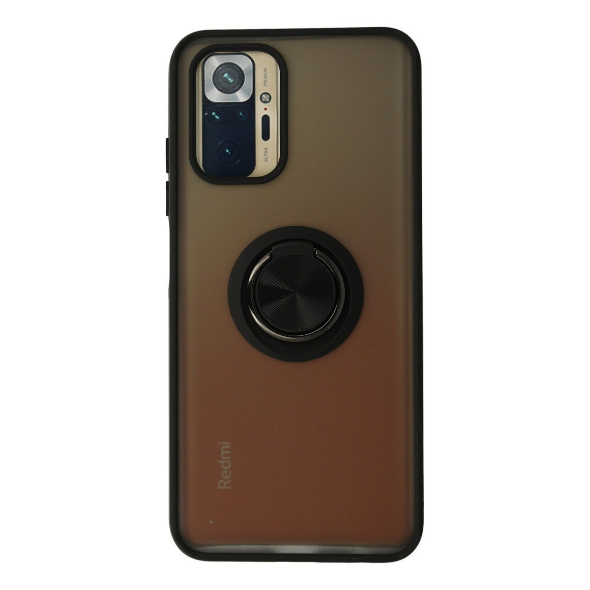 Newface Xiaomi Redmi Note 10 Kılıf Montreal Yüzüklü Silikon Kapak - Siyah — görsel 7