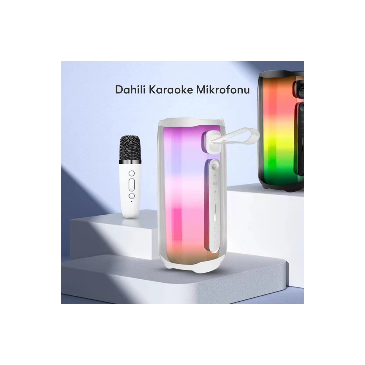 Newface Pluse 5 Mikrofonlu RGB Kablosuz Hoparlör - Siyah — görsel 12
