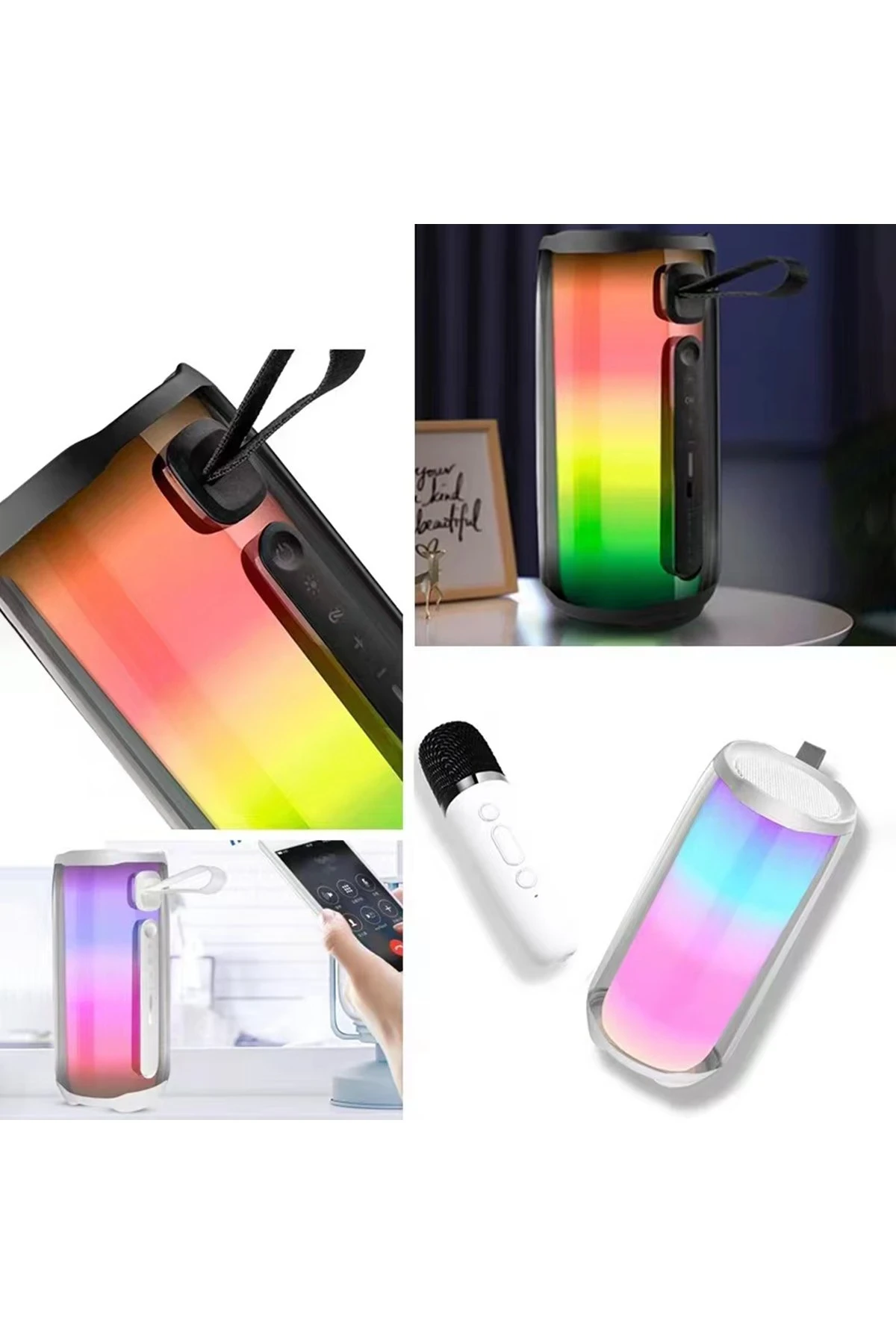 Newface Pluse 5 Mikrofonlu RGB Kablosuz Hoparlör - Siyah — görsel 5