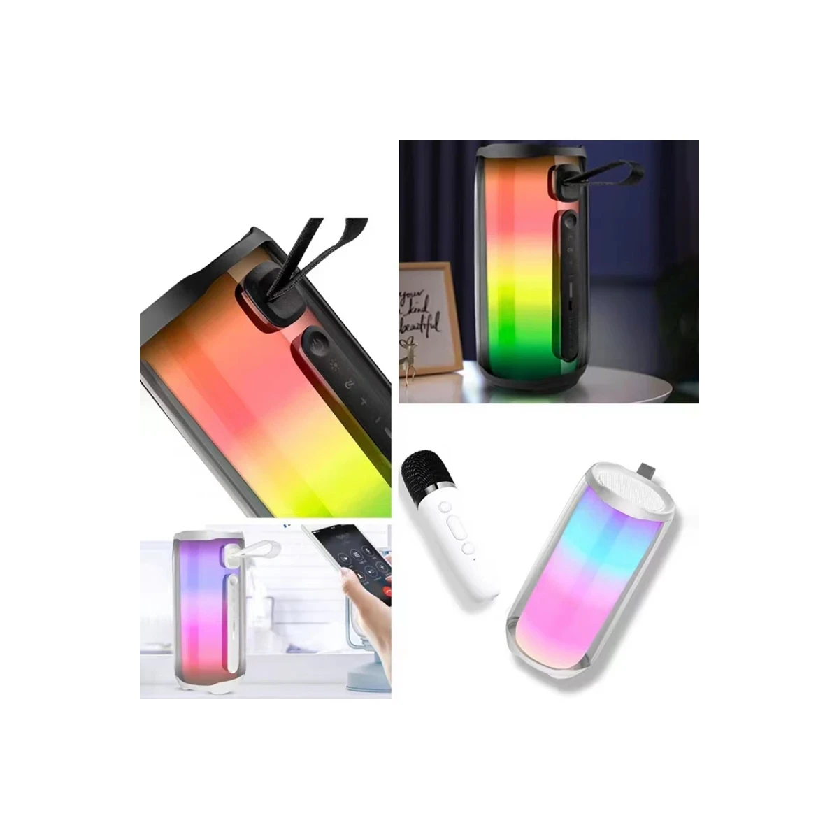 Newface Pluse 5 Mikrofonlu RGB Kablosuz Hoparlör - Siyah — görsel 10