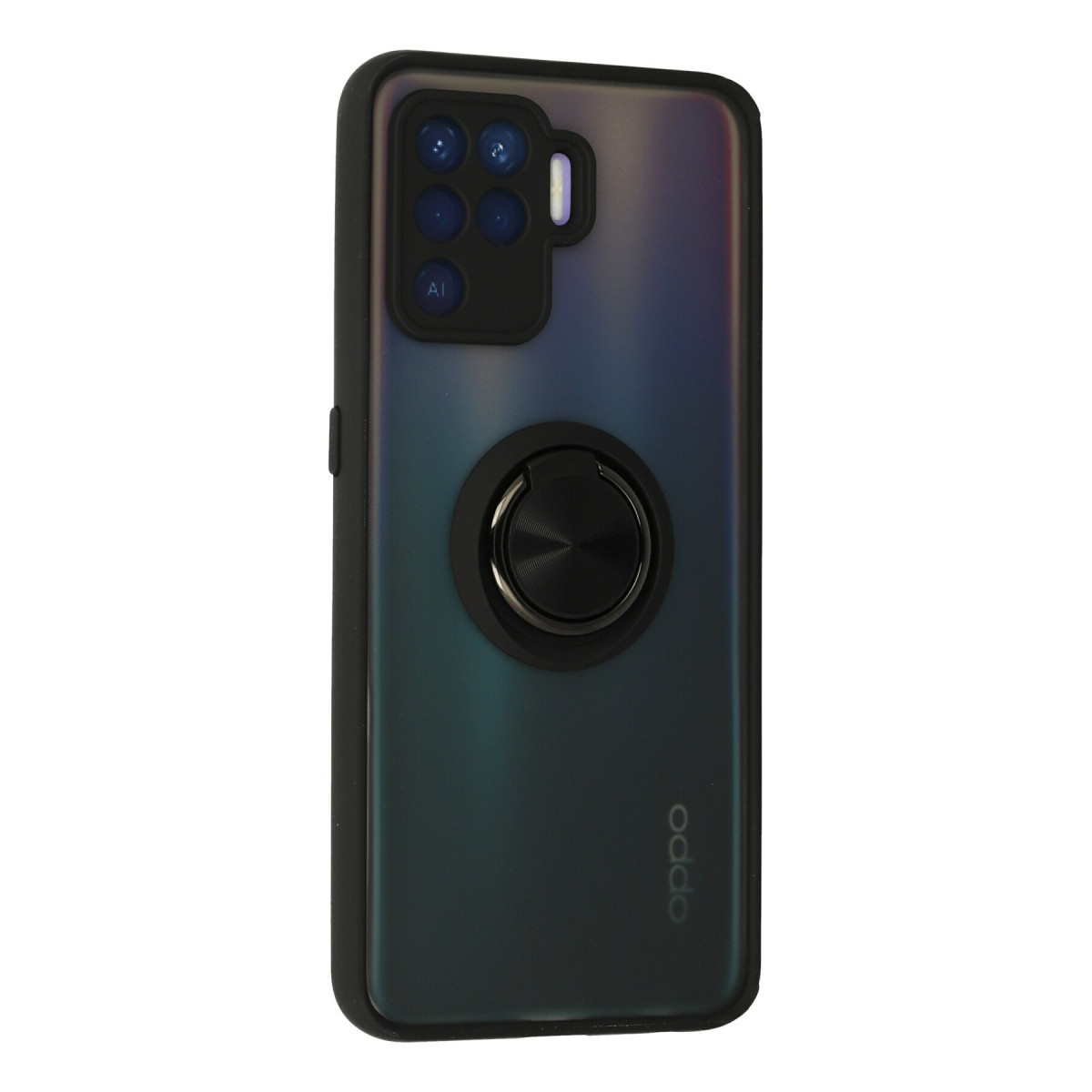 Newface Oppo Reno 5 Lite Kılıf Montreal Yüzüklü Silikon Kapak - Siyah — görsel 8