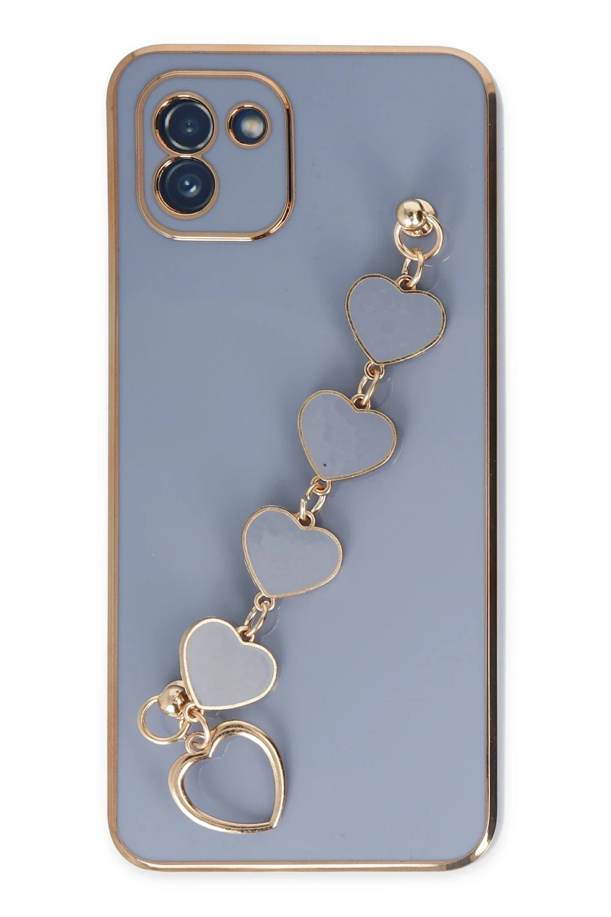 Newface Samsung Galaxy A03 Kılıf Esila Silikon - Gri