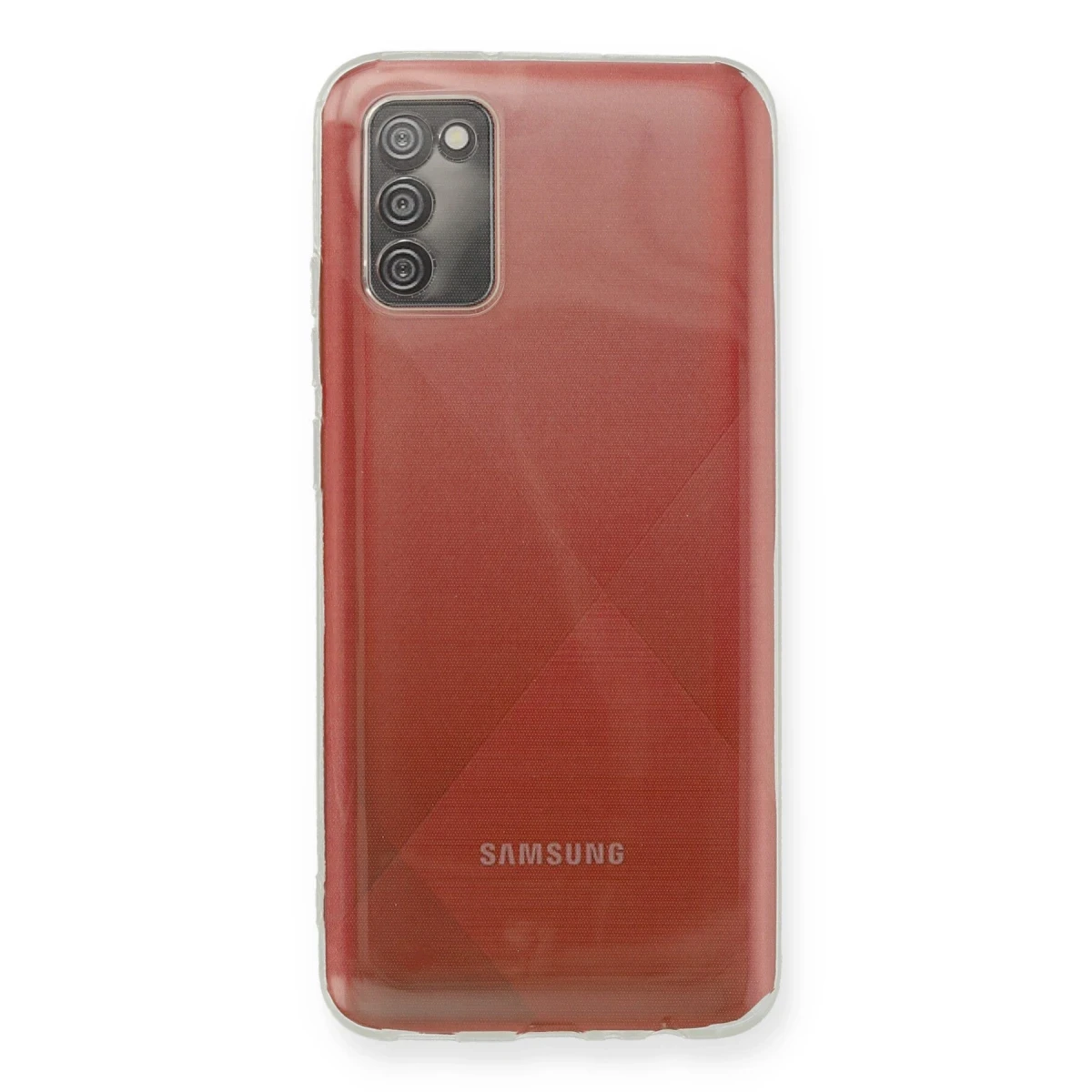 Newface Samsung Galaxy A02S Kılıf Deluxe 2mm Şeffaf Silikon — görsel 4