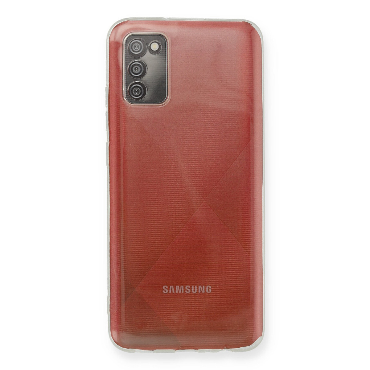 Newface Samsung Galaxy A02S Kılıf Deluxe 2mm Şeffaf Silikon — görsel 7