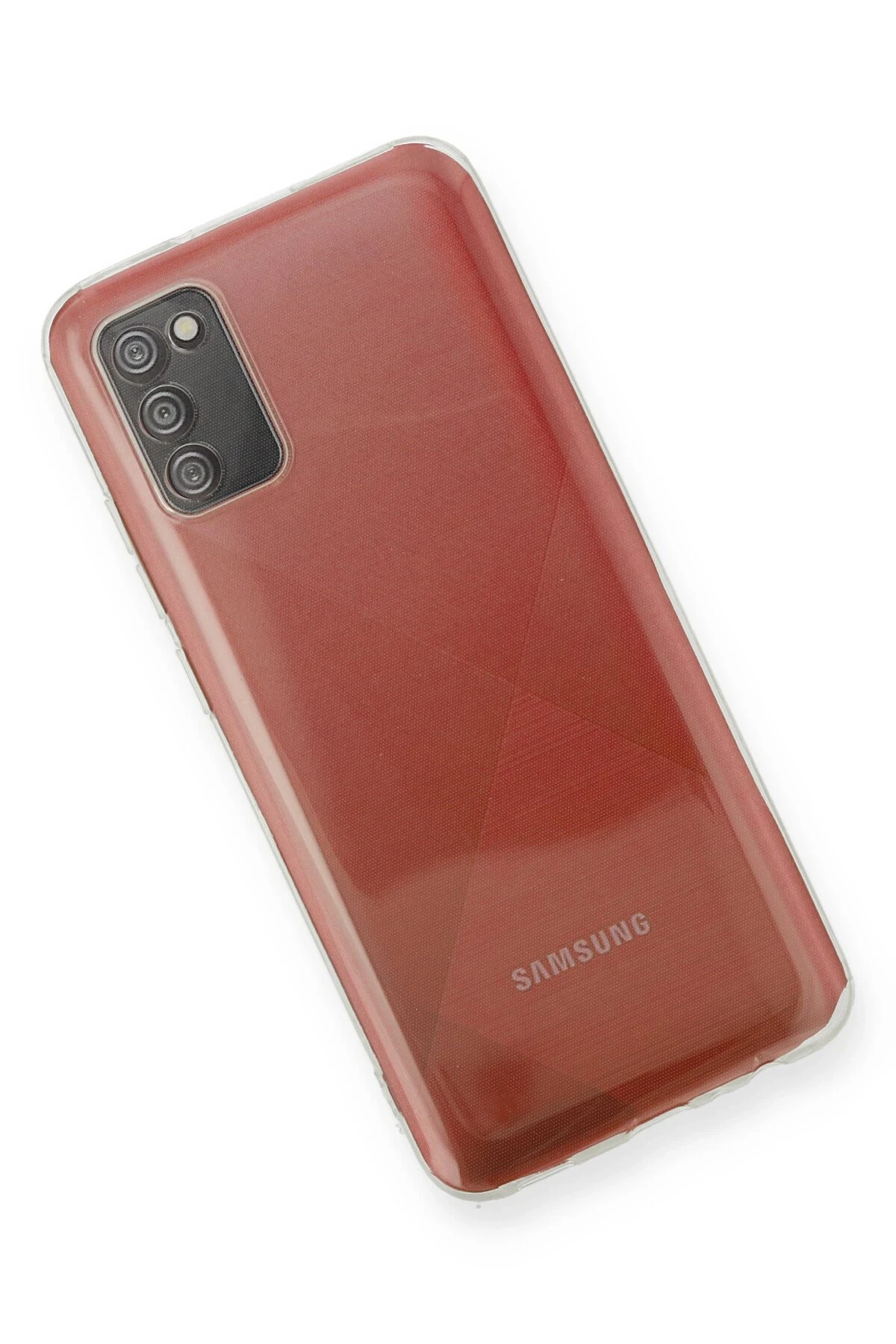 Newface Samsung Galaxy A02S Kılıf Deluxe 2mm Şeffaf Silikon — görsel 2