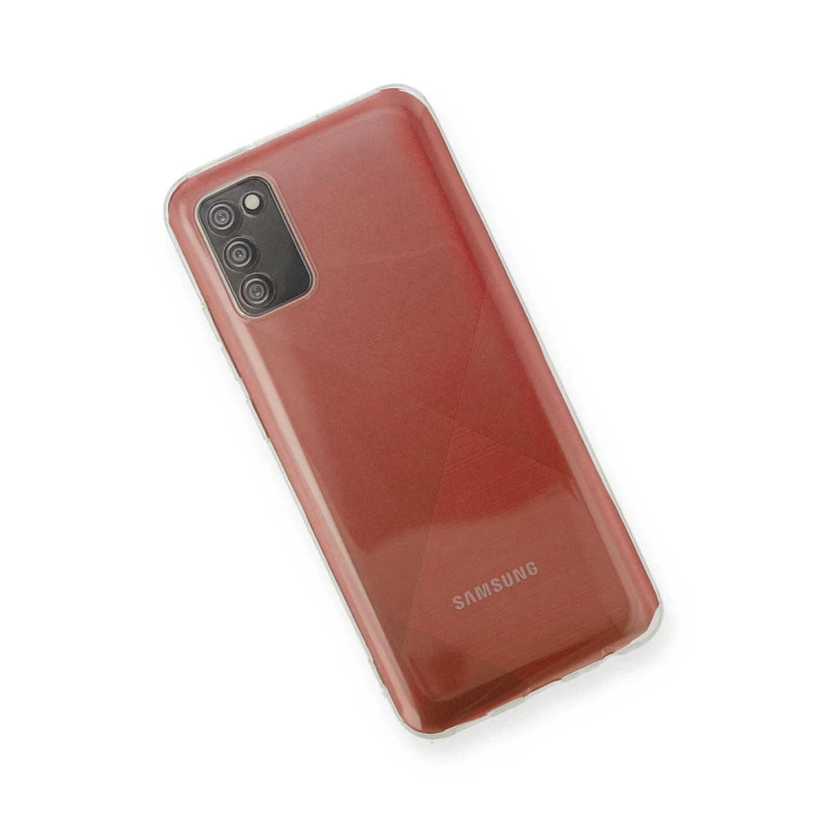 Newface Samsung Galaxy A02S Kılıf Deluxe 2mm Şeffaf Silikon — görsel 5
