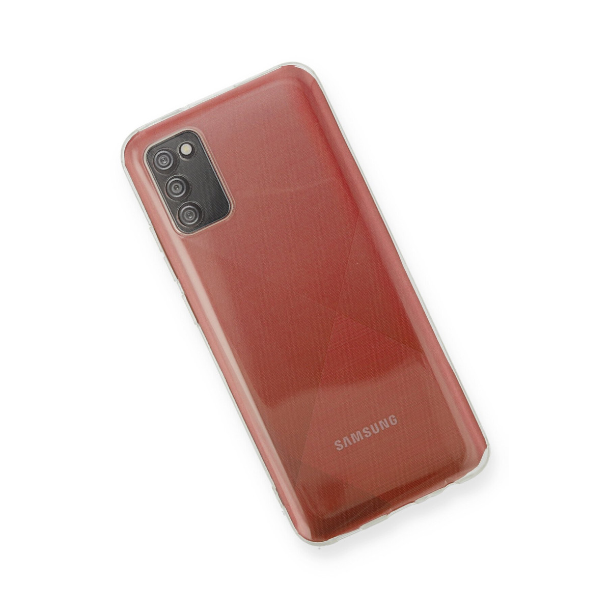 Newface Samsung Galaxy A02S Kılıf Deluxe 2mm Şeffaf Silikon — görsel 8
