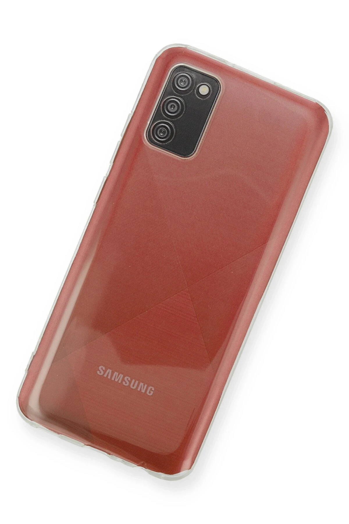 Newface Samsung Galaxy A02S Kılıf Deluxe 2mm Şeffaf Silikon — görsel 3