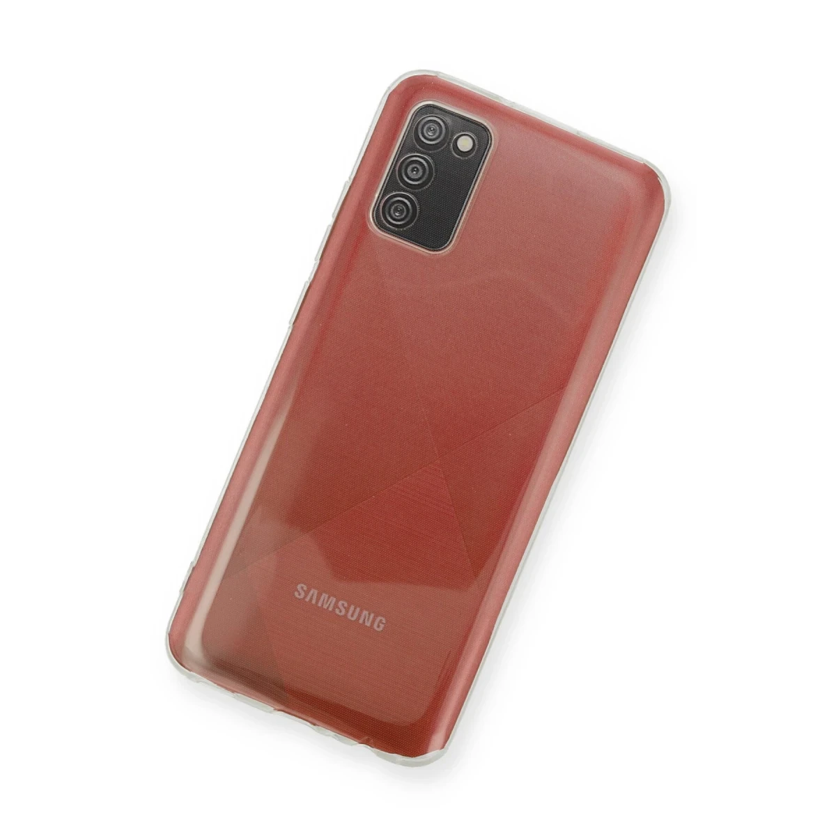 Newface Samsung Galaxy A02S Kılıf Deluxe 2mm Şeffaf Silikon — görsel 6