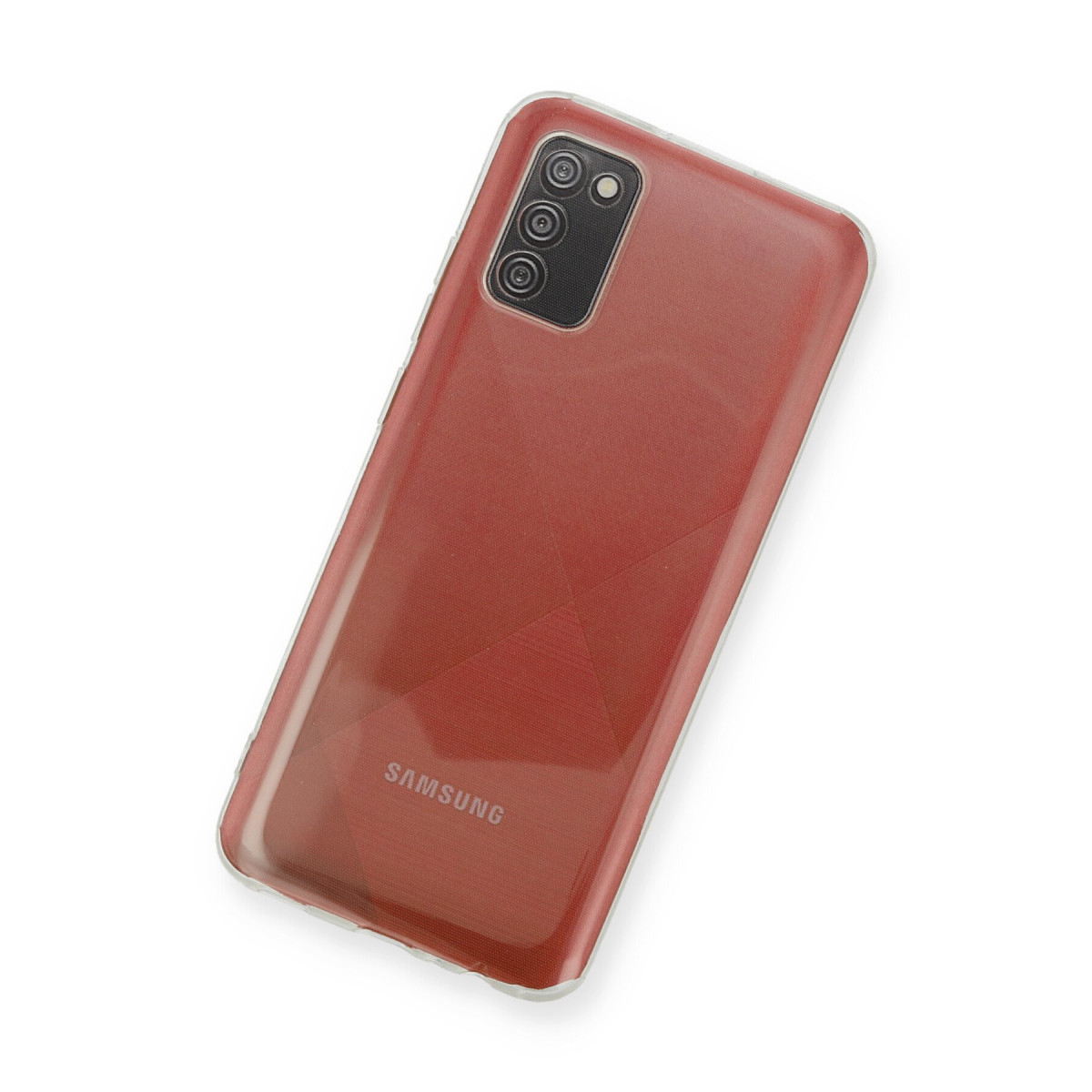 Newface Samsung Galaxy A02S Kılıf Deluxe 2mm Şeffaf Silikon — görsel 9