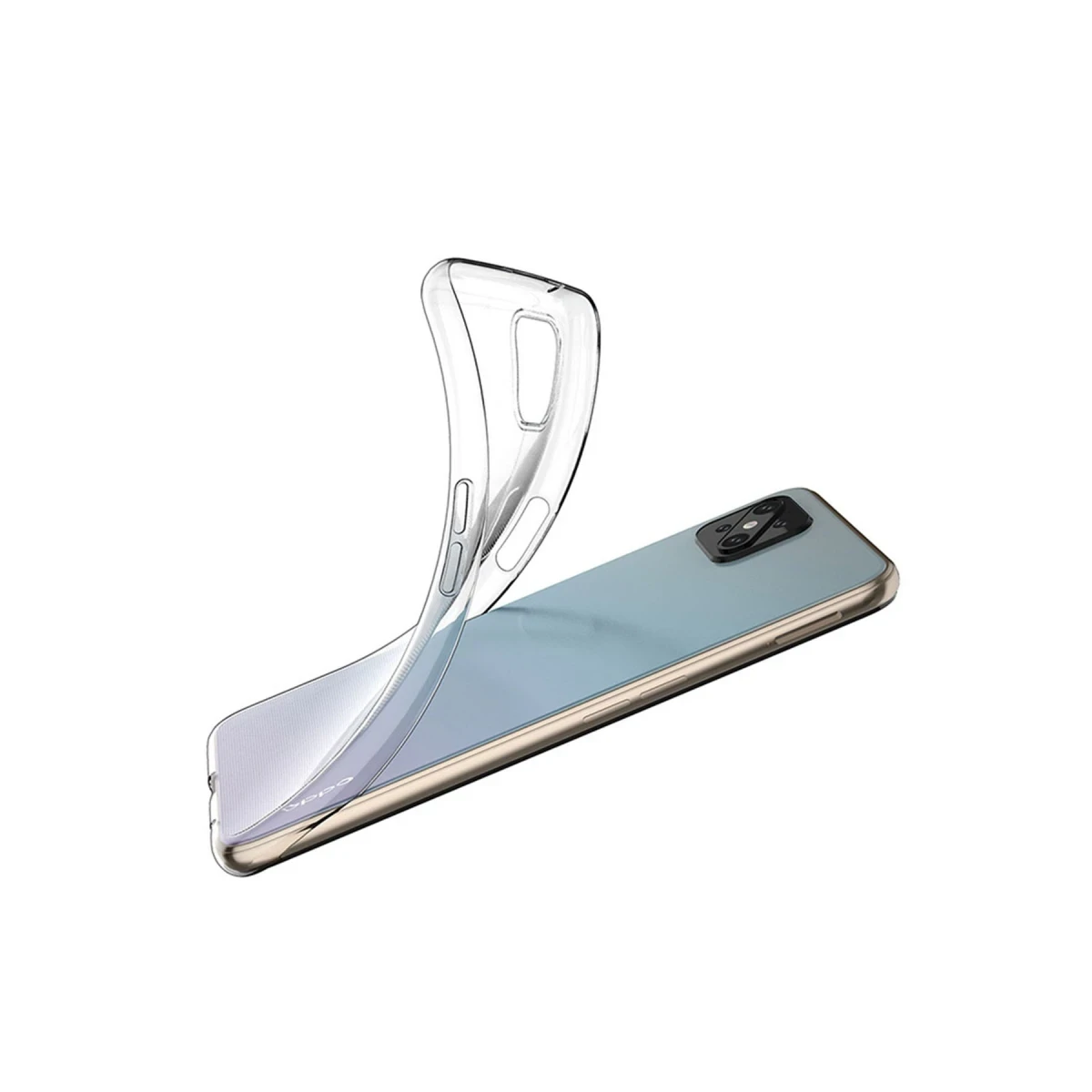 Newface Oppo Reno 4 Lite Kılıf Deluxe 2mm Şeffaf Silikon — görsel 6