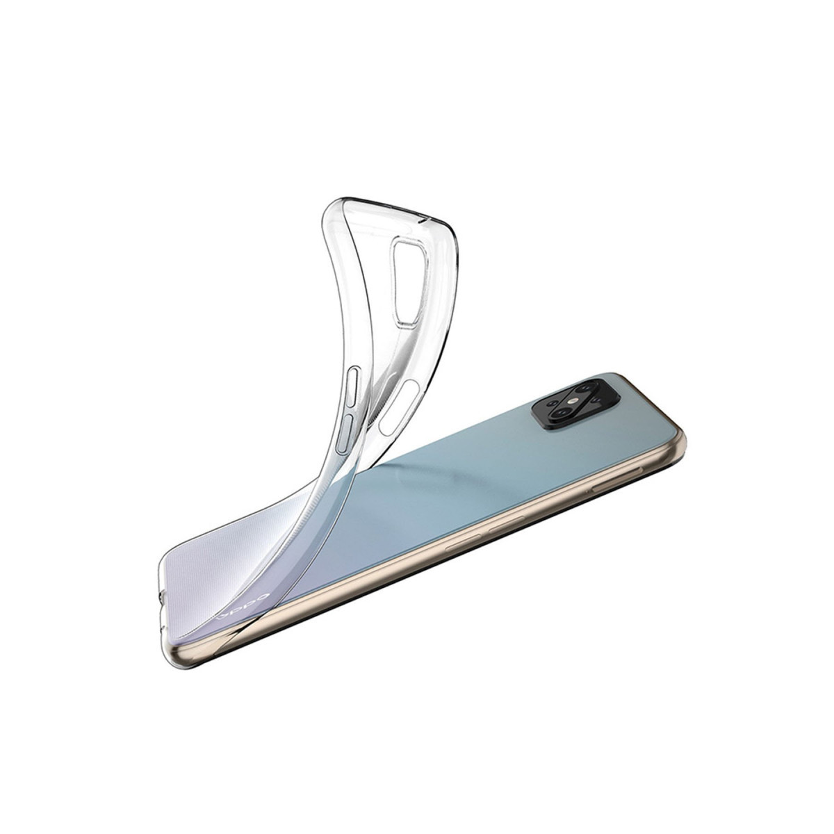 Newface Oppo Reno 4 Lite Kılıf Deluxe 2mm Şeffaf Silikon — görsel 9