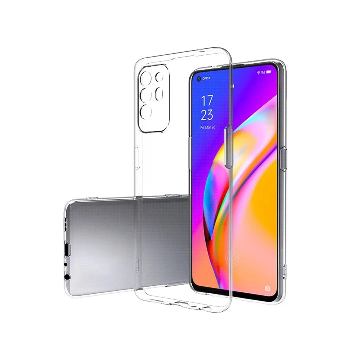 Newface Oppo Reno 5 Lite Kılıf Lüx Şeffaf Silikon — görsel 3
