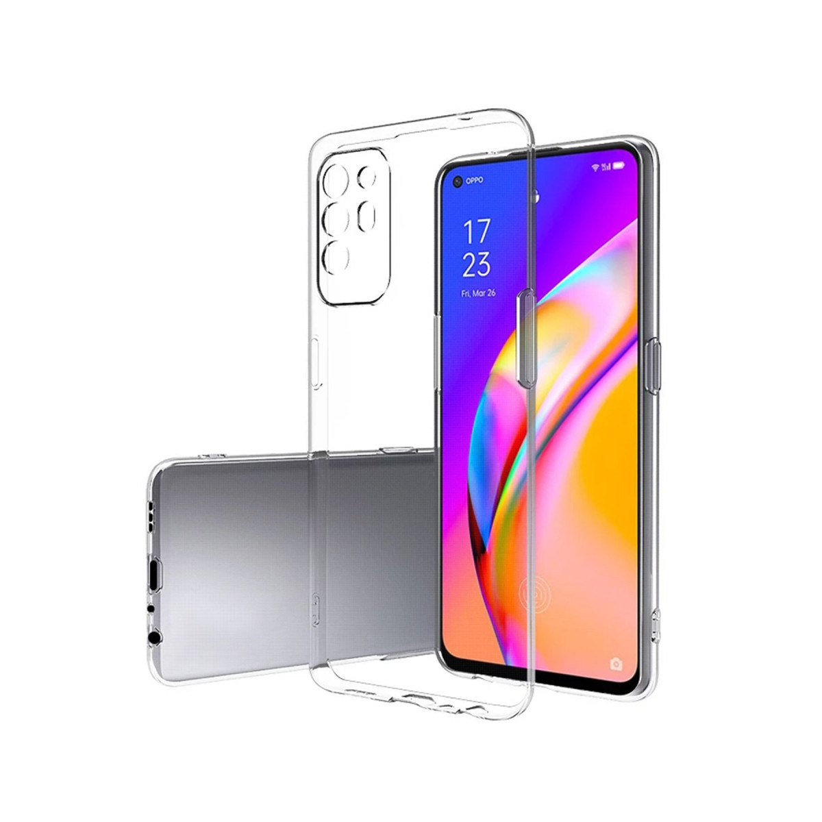 Newface Oppo Reno 5 Lite Kılıf Lüx Şeffaf Silikon — görsel 5